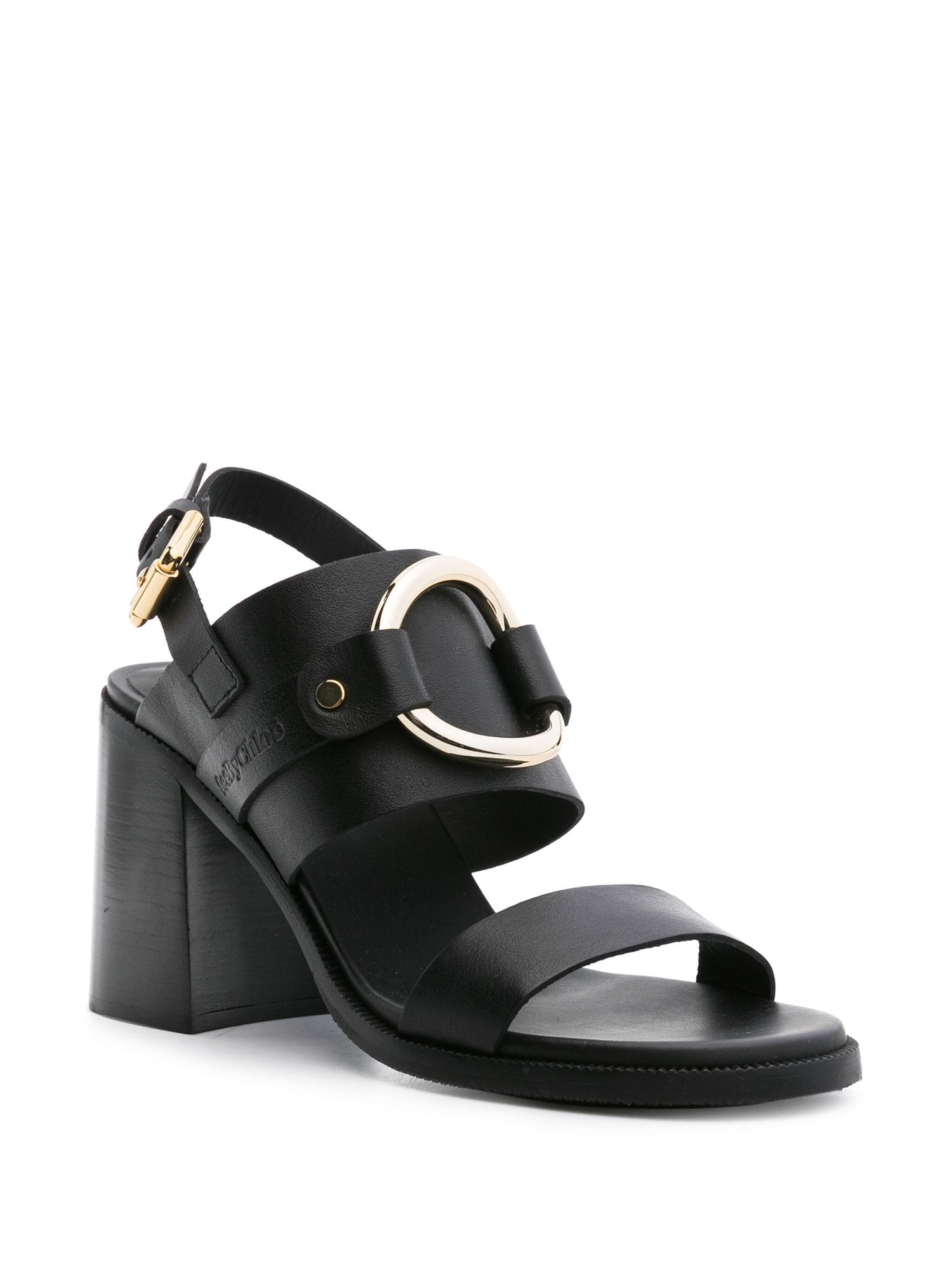 Hana high-heeled sandals, black