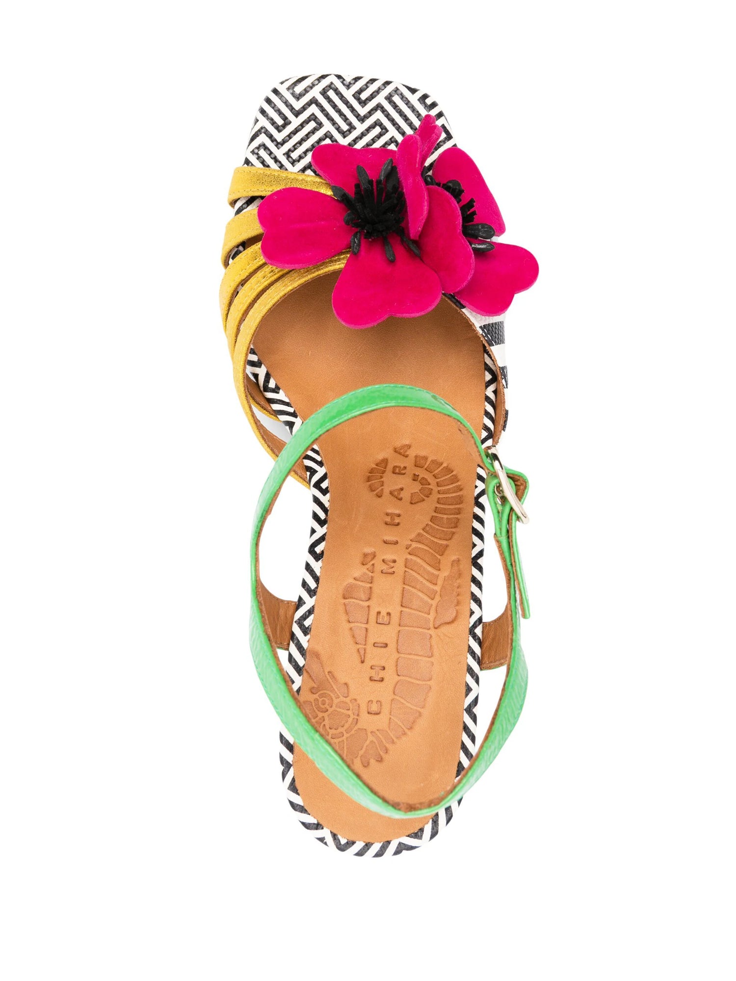 PIROTA flower sandals, multicoloured