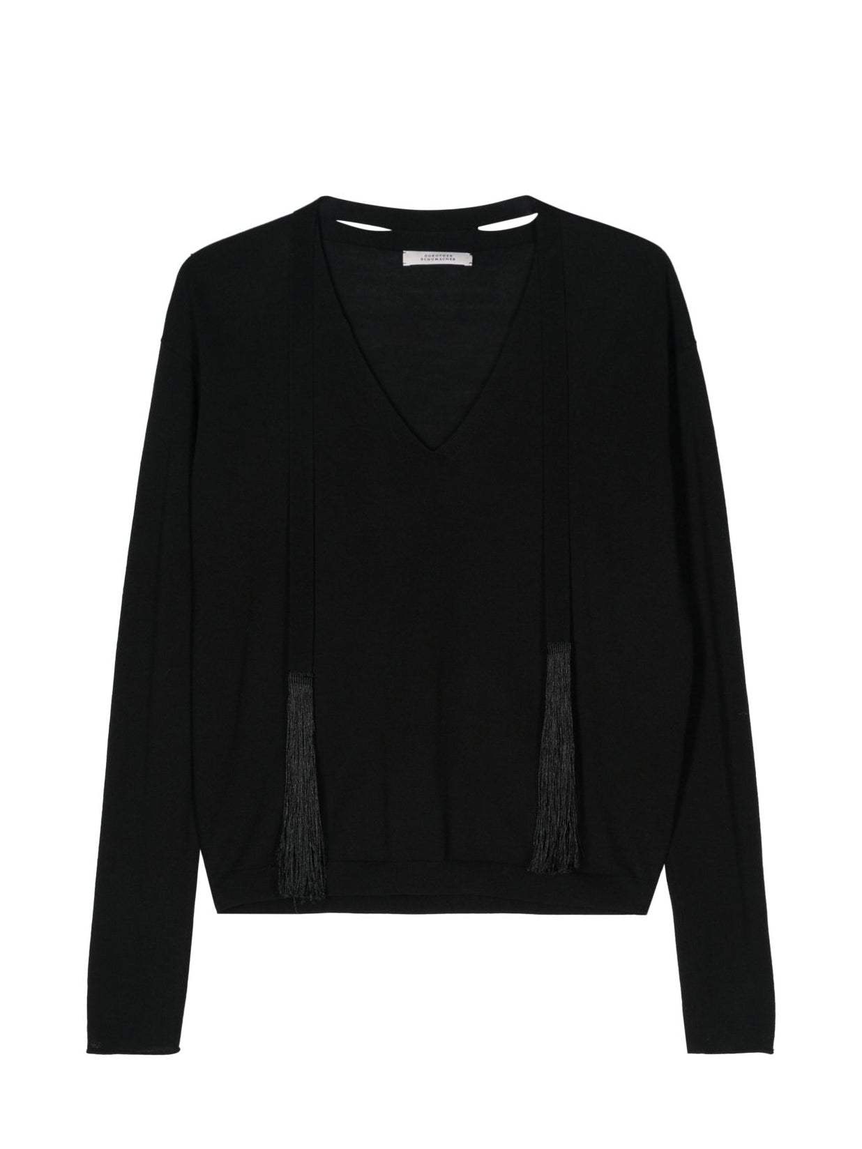 Refined essentials pullover, black