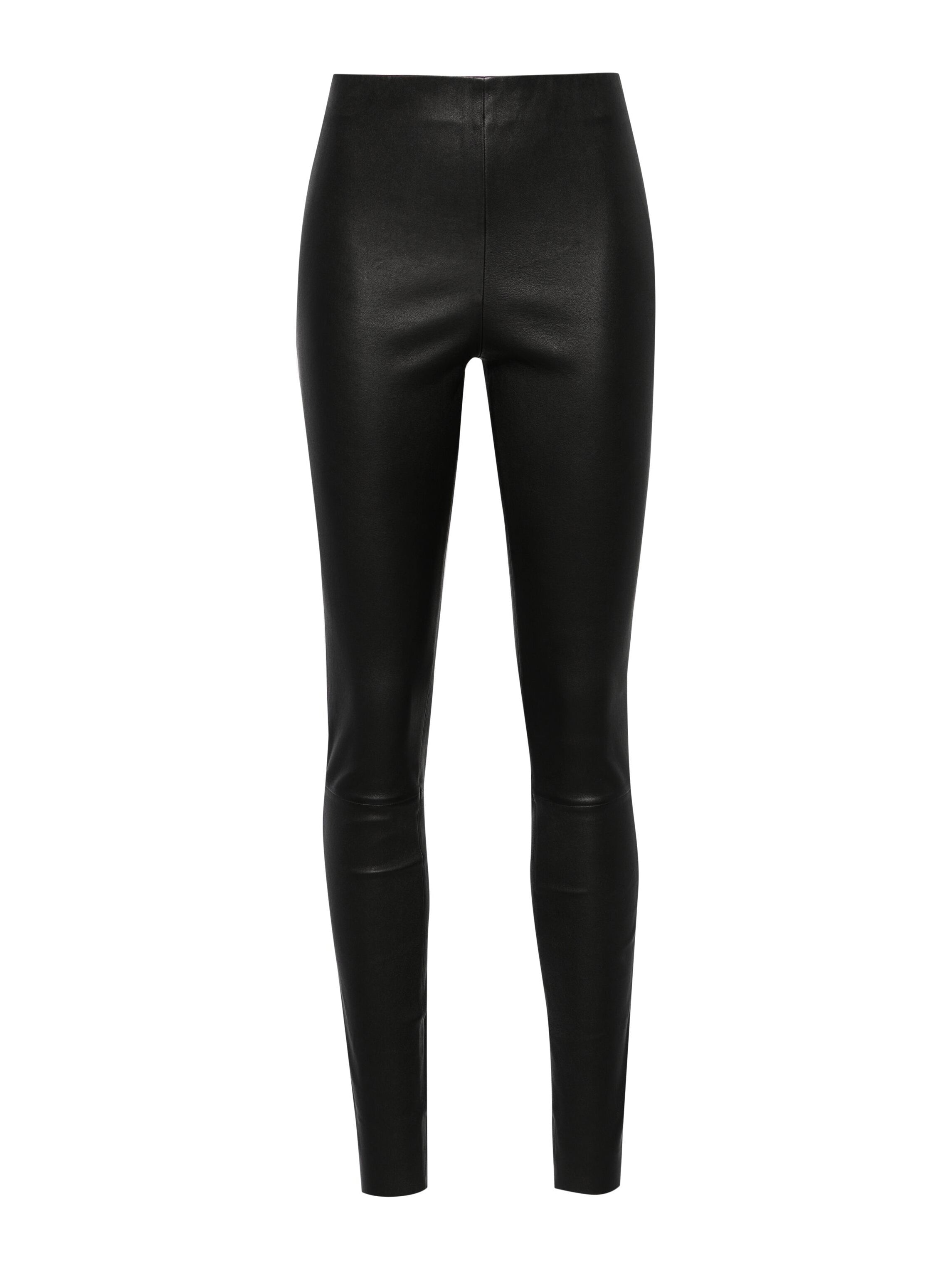 Elenasoo leather stretch leggings black