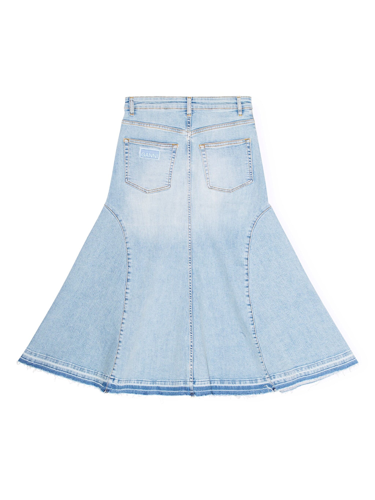 Tint Denim Midi Skirt, blue