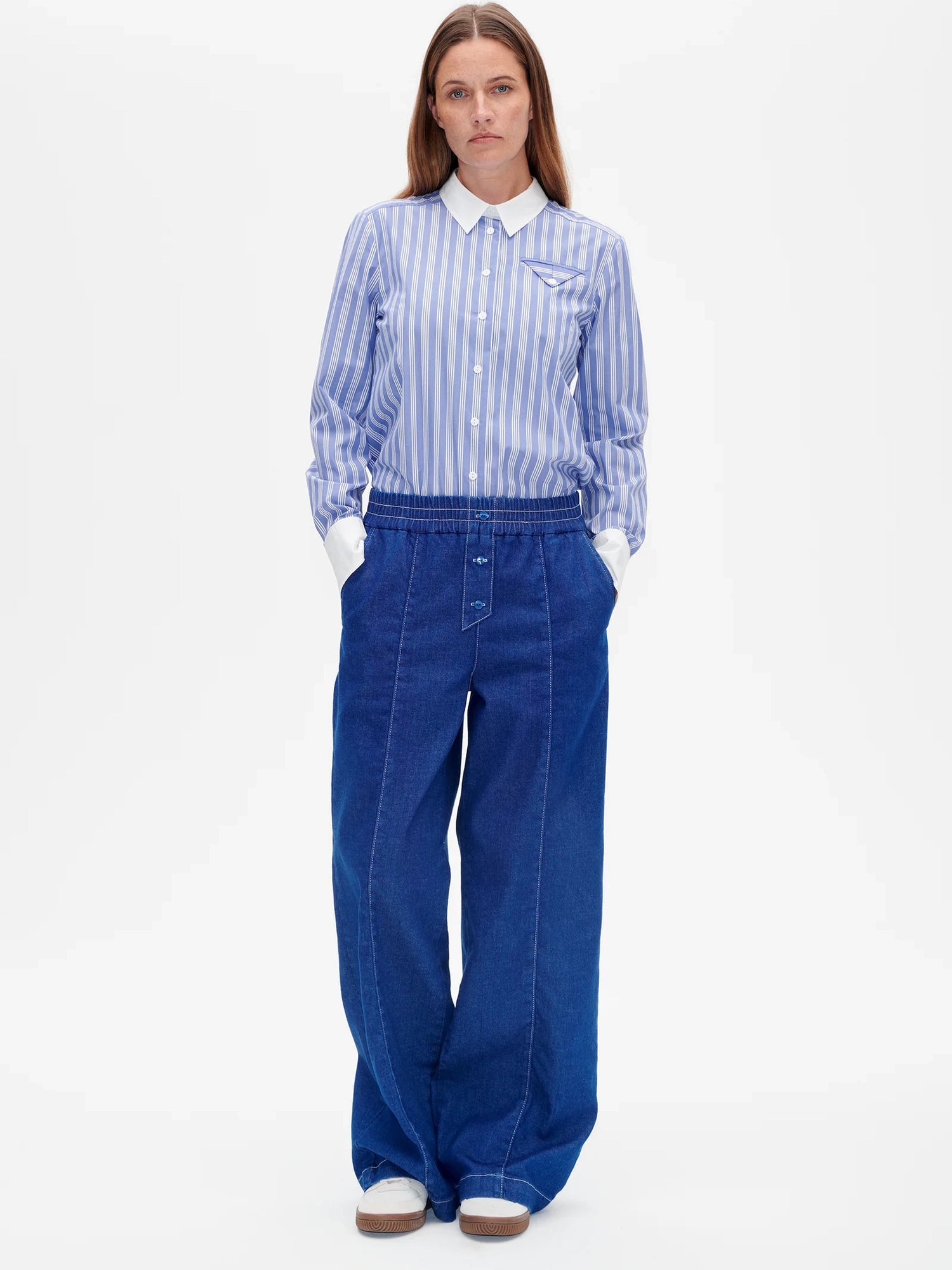 Noiella Trousers, Blue Depths