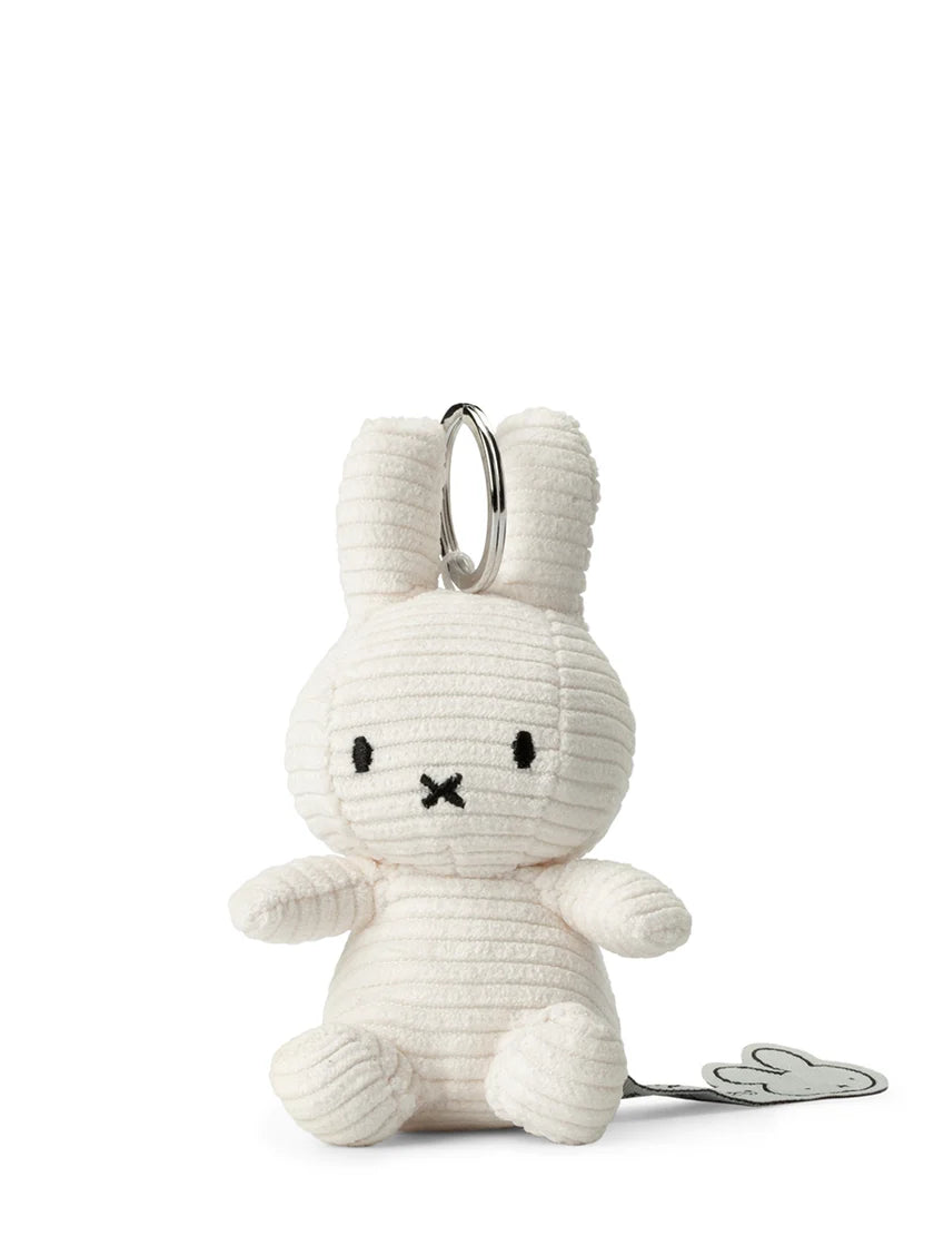 Miffy corduroy keychain, off-white