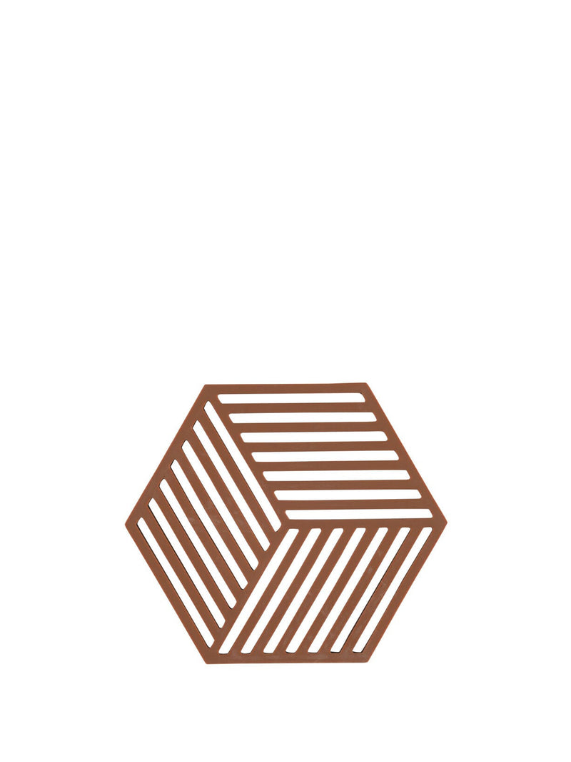 Hexagon trivet, terracotta