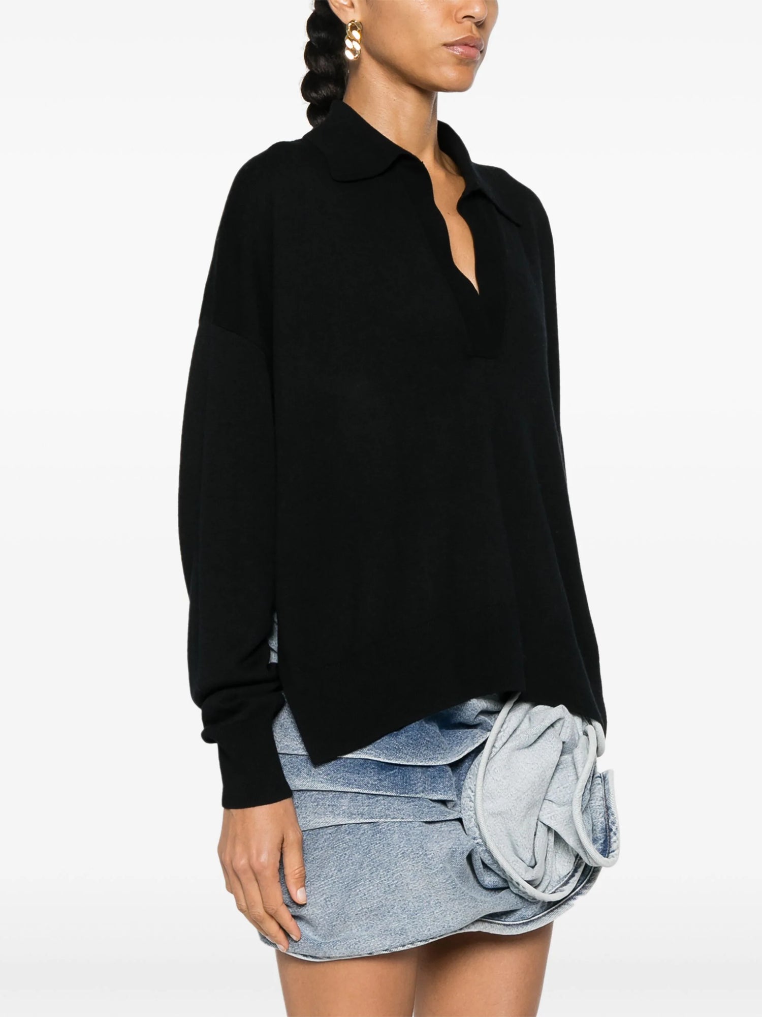 GALIX knitted sweater, black