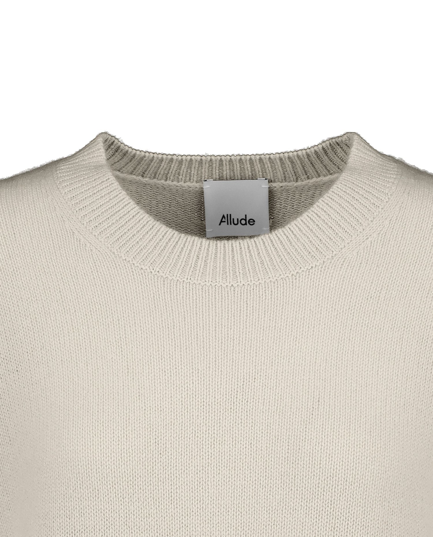 Crewneck cashmere sweater, beige