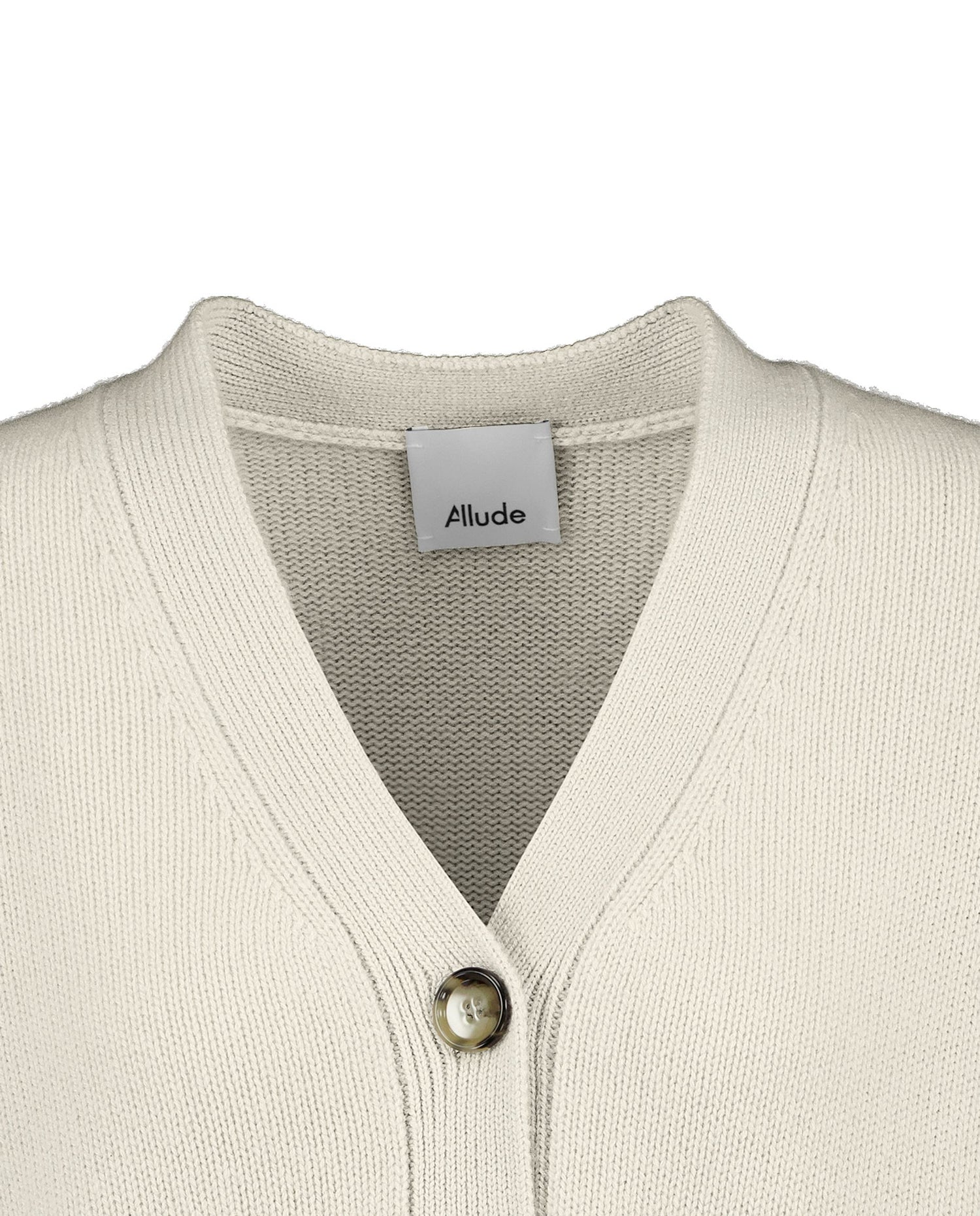 V-neck cashmere cardigan, creme (41)