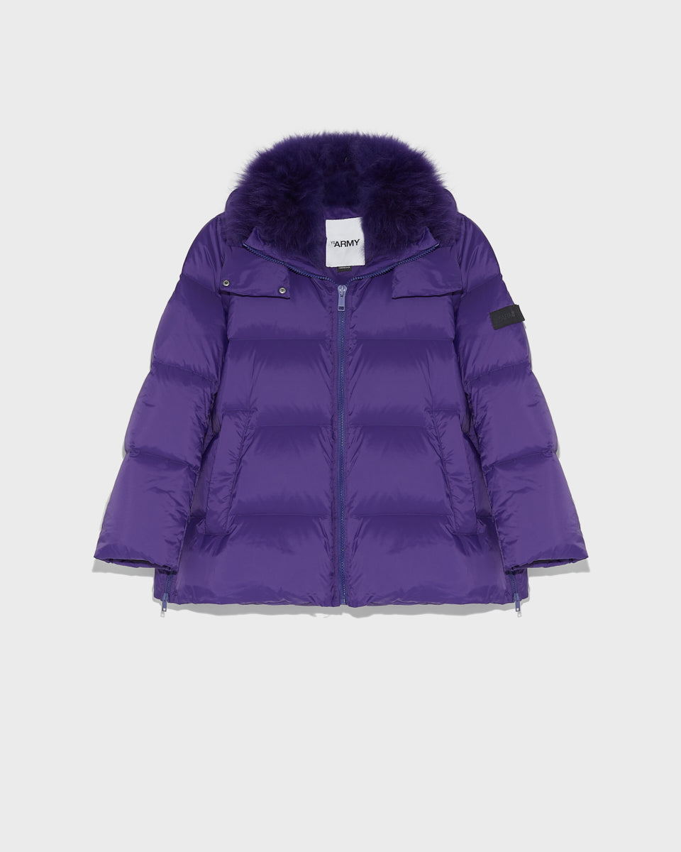 DOWN COAT TECHNICAL FABRIC, violet