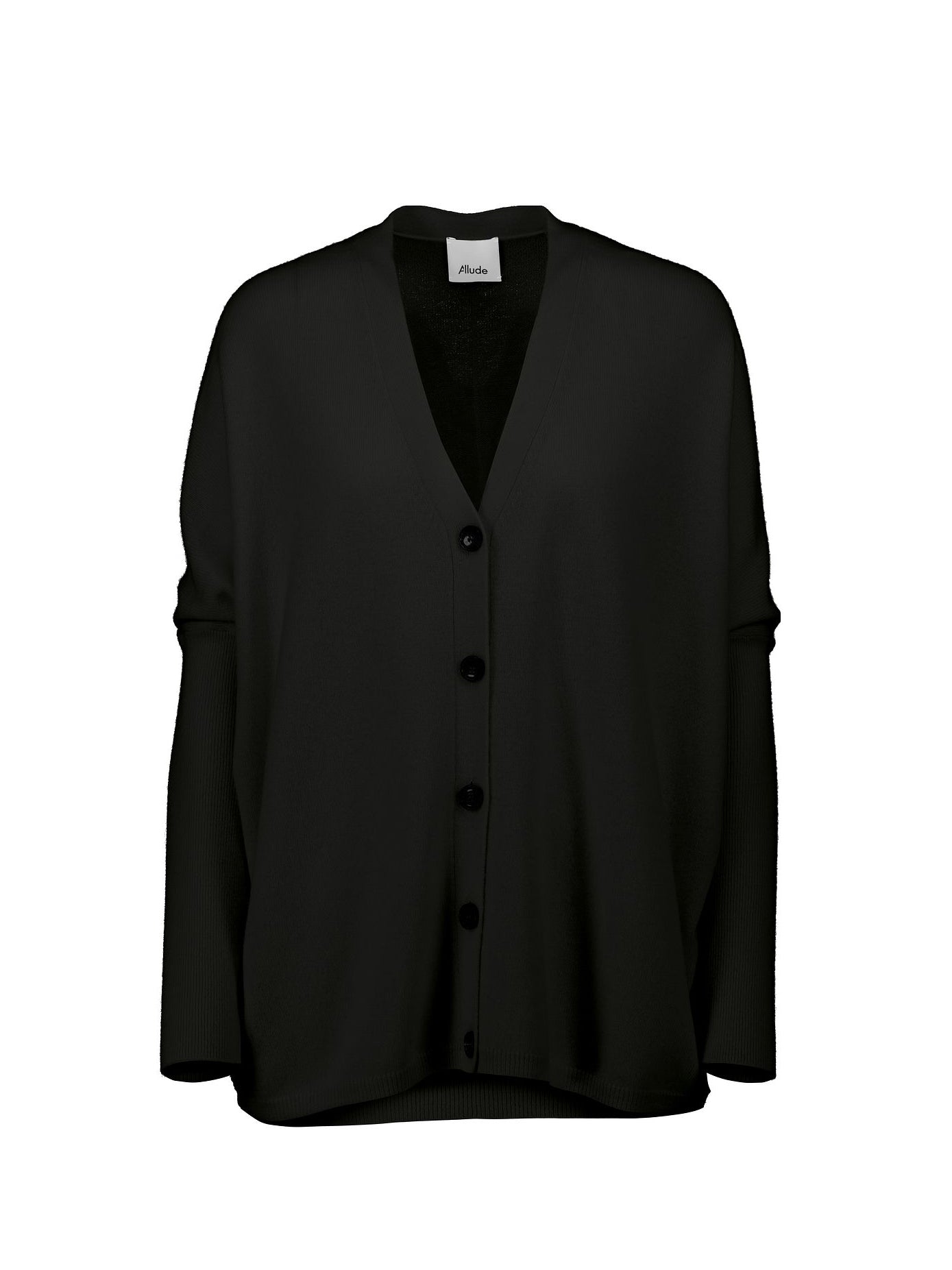 V-neck cardigan, black