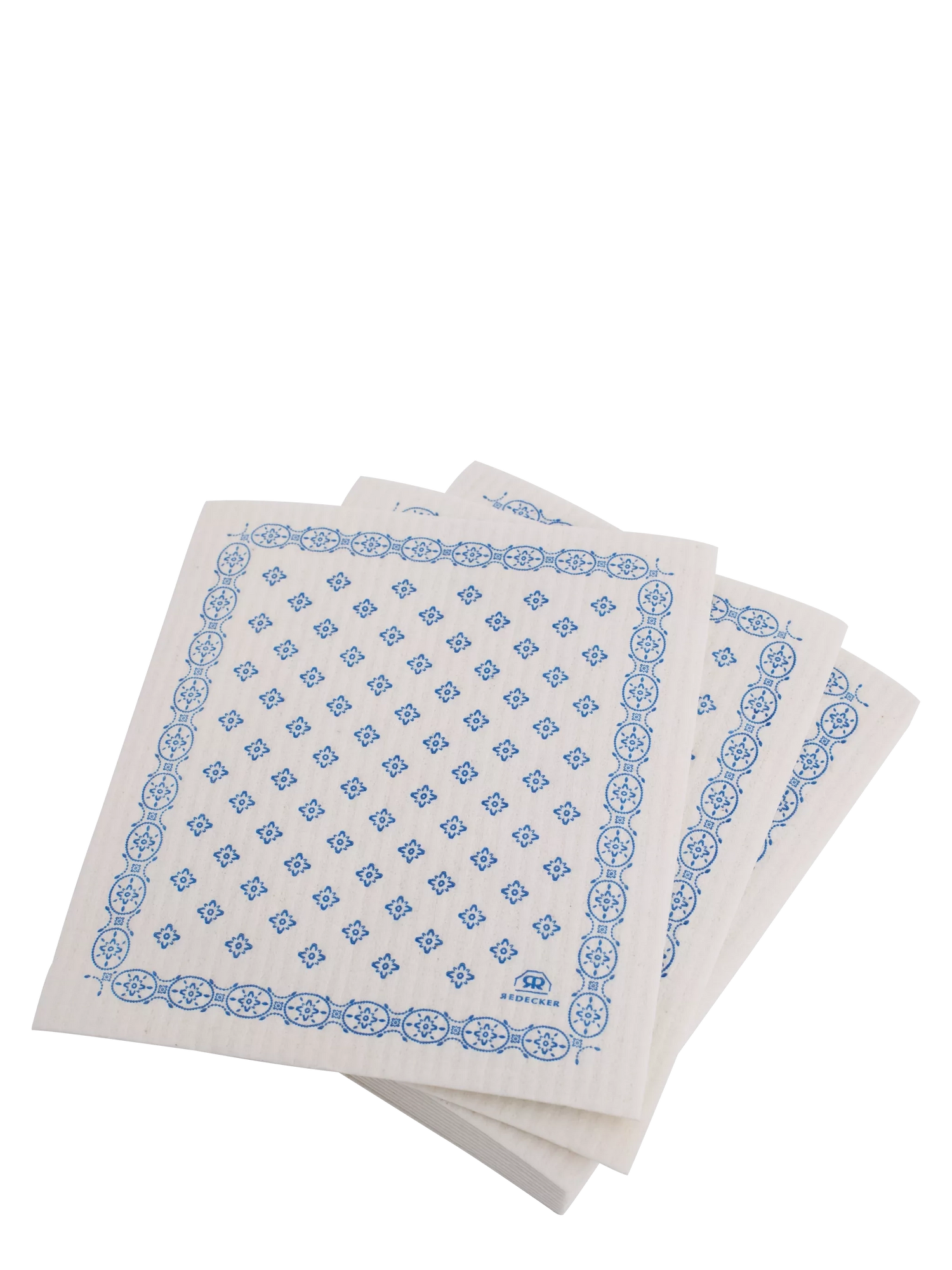 Printed dishcloth, blue (1 pcs)