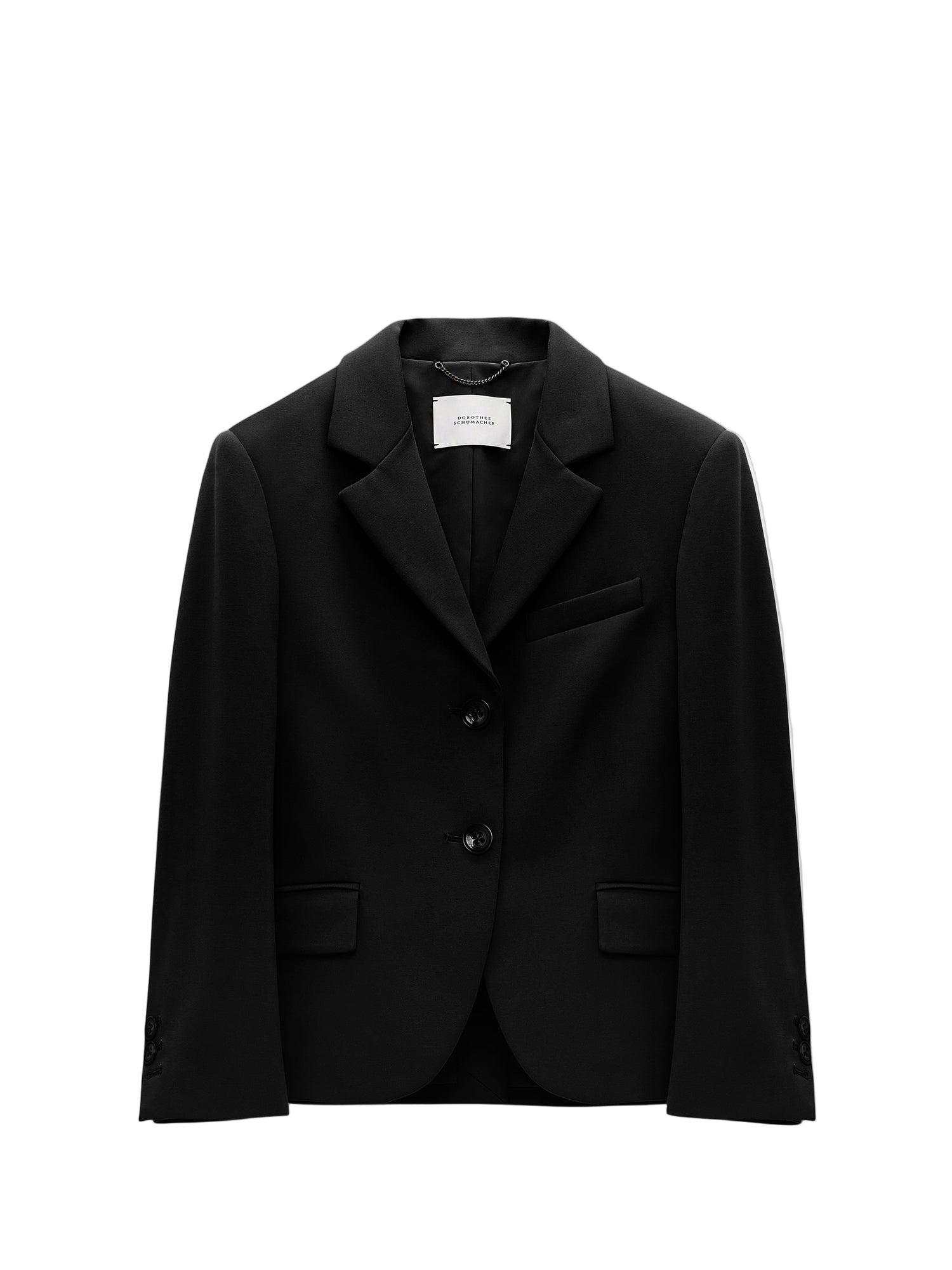 Emotional essence cropped blazer, black