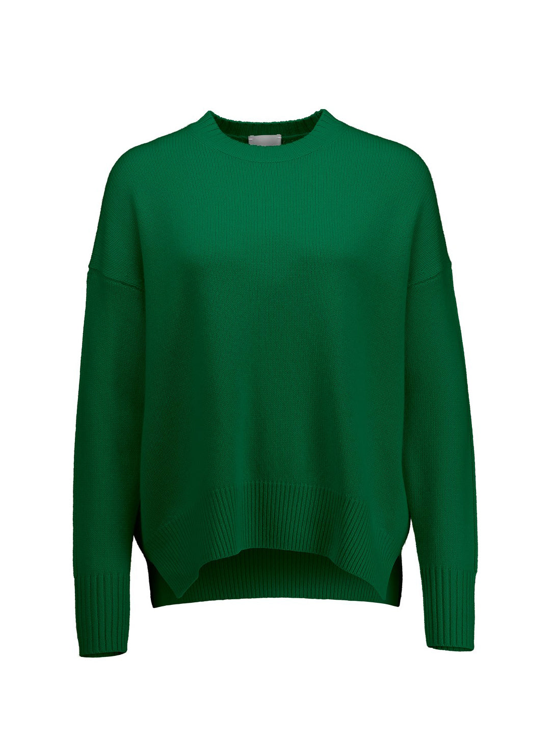 Cashemere round neck sweater, green