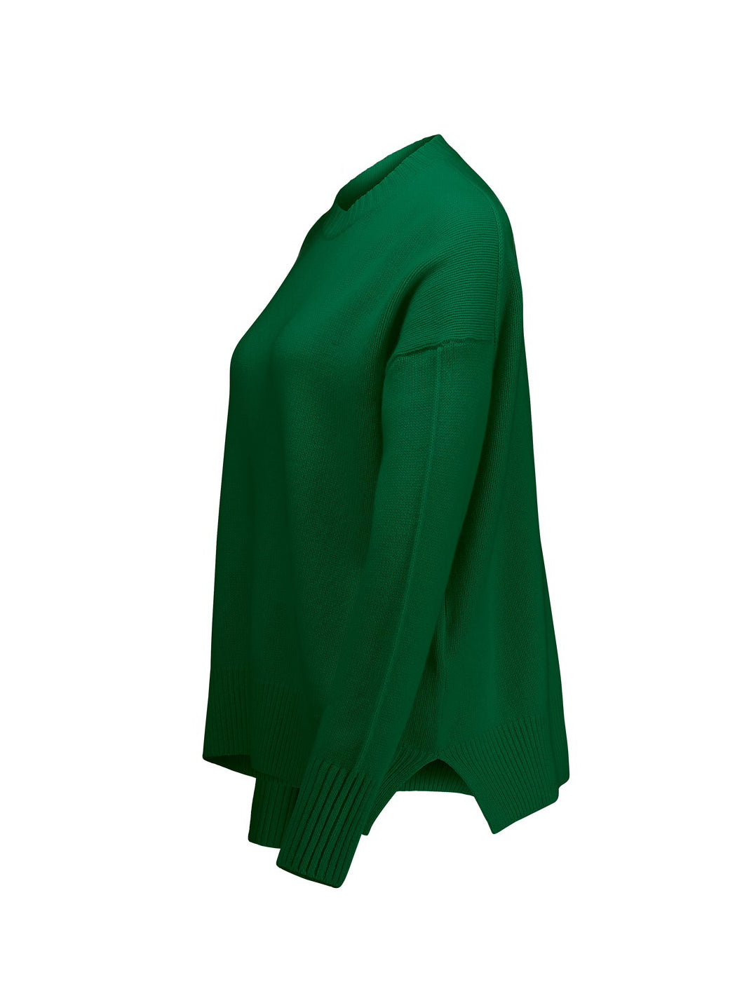 Cashemere round neck sweater, green