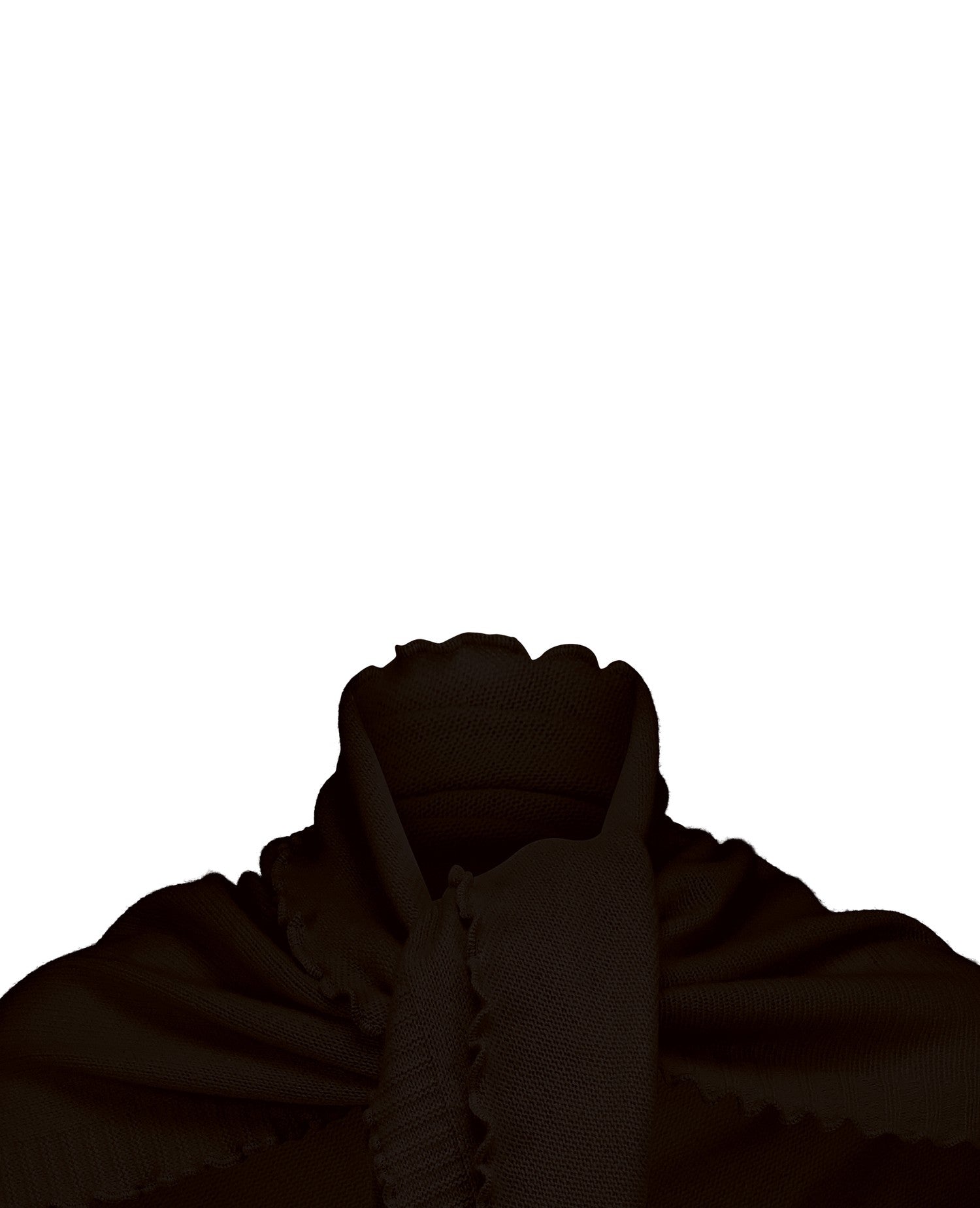 Cashmere triangle scarf (185x85cm), brown
