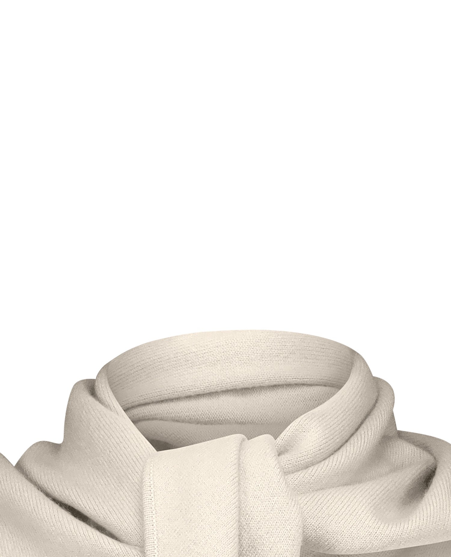 Cashmere triangle scarf (108x50cm), cream