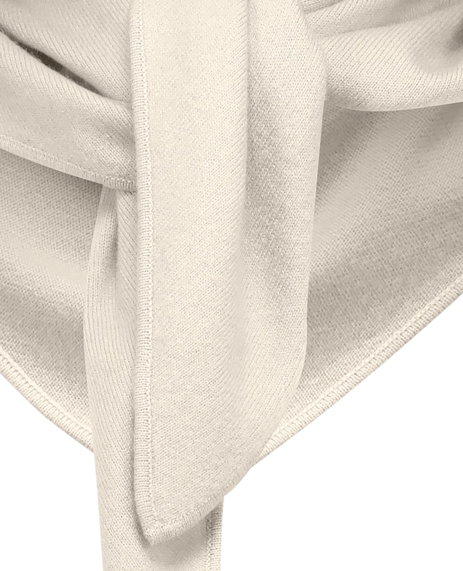 Cashmere triangle scarf (108x50cm), cream