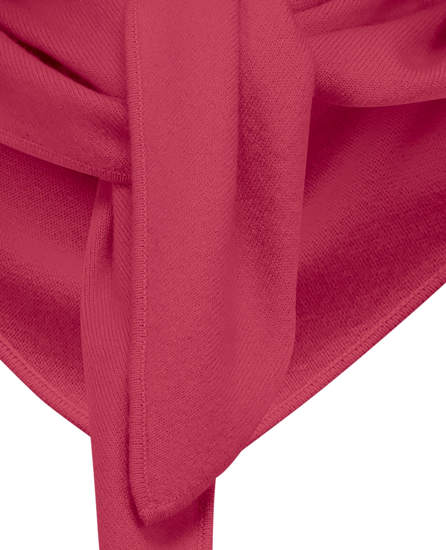 Cashmere triangle scarf (108x50cm), pink