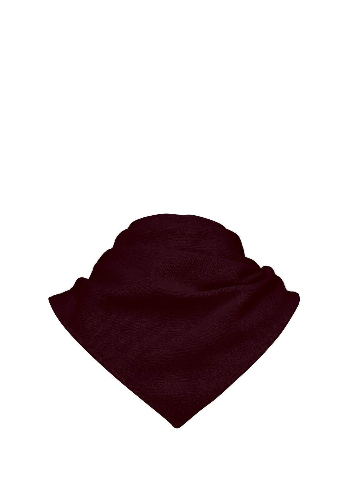 Cashmere triangle scarf (108x50cm), burgundy