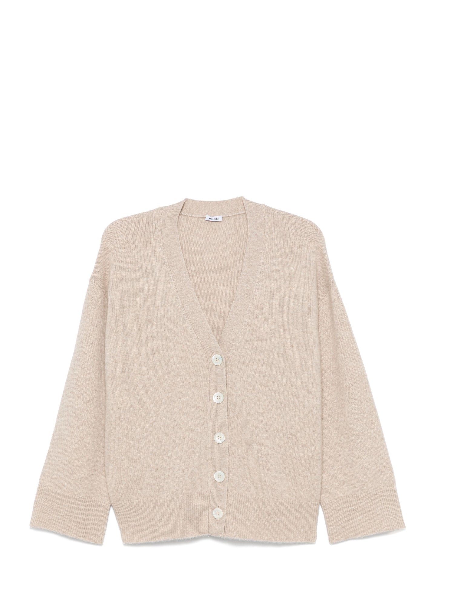 Cashmere cardigan, natural