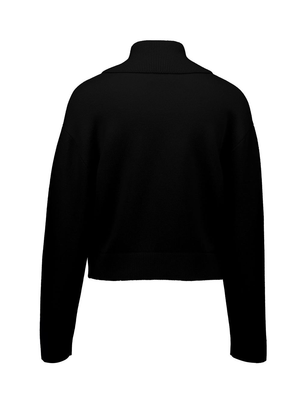 Collar jacket wool-cashmere, black