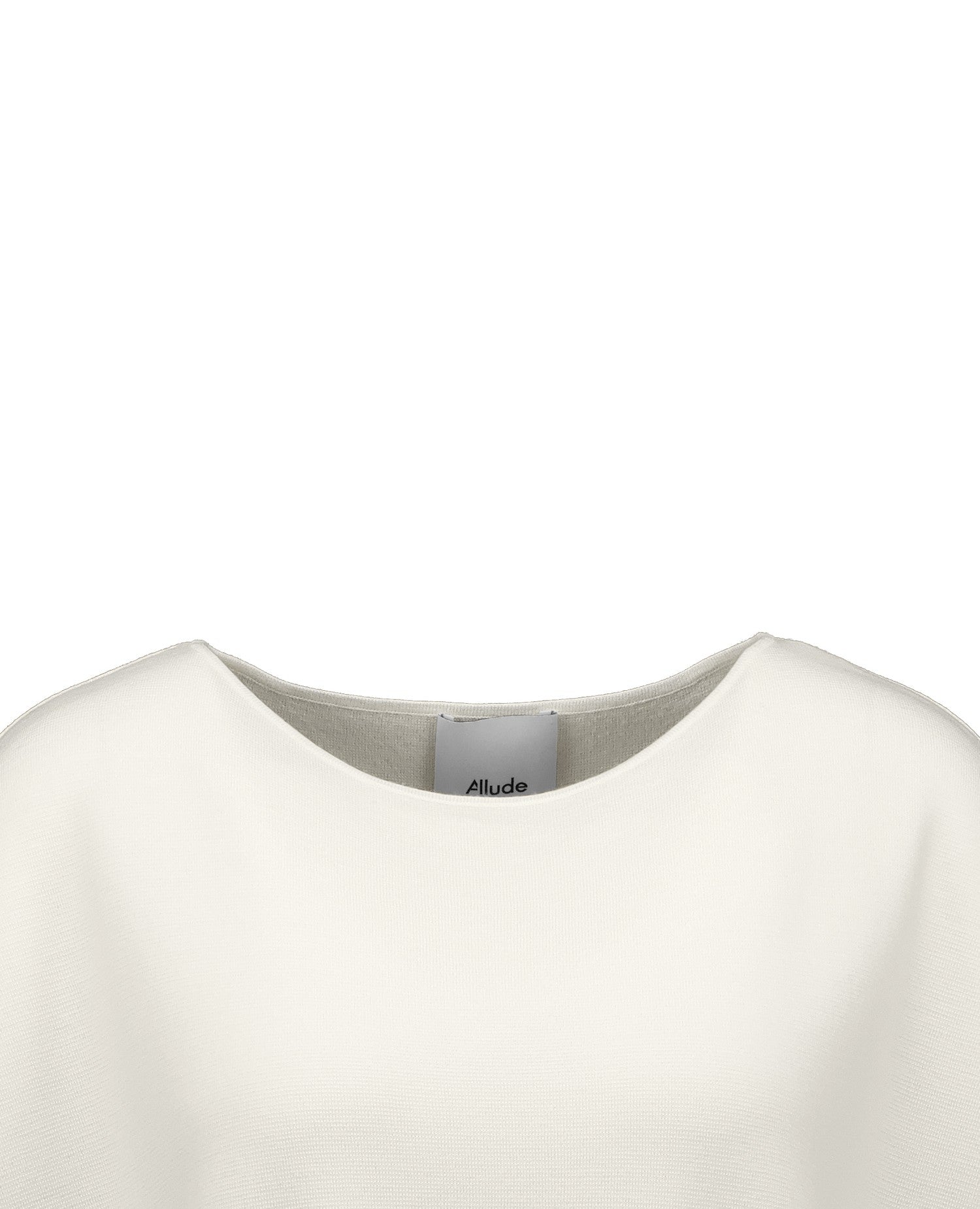 Boatneck wool top, light stone