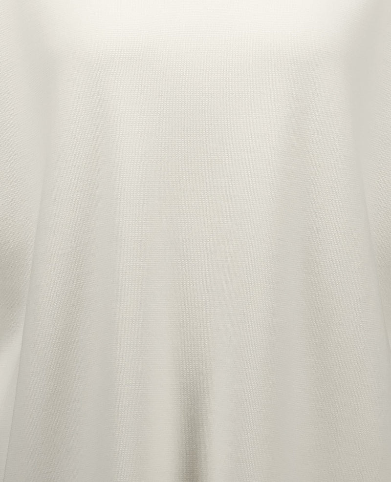Boatneck wool top, light stone