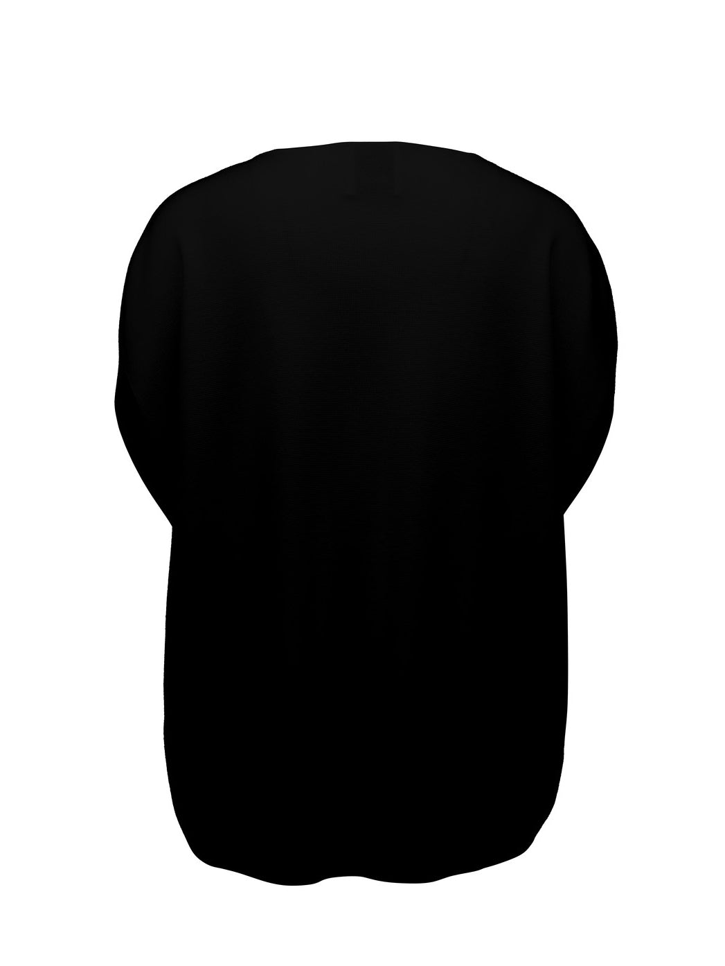 Boatneck wool top, black