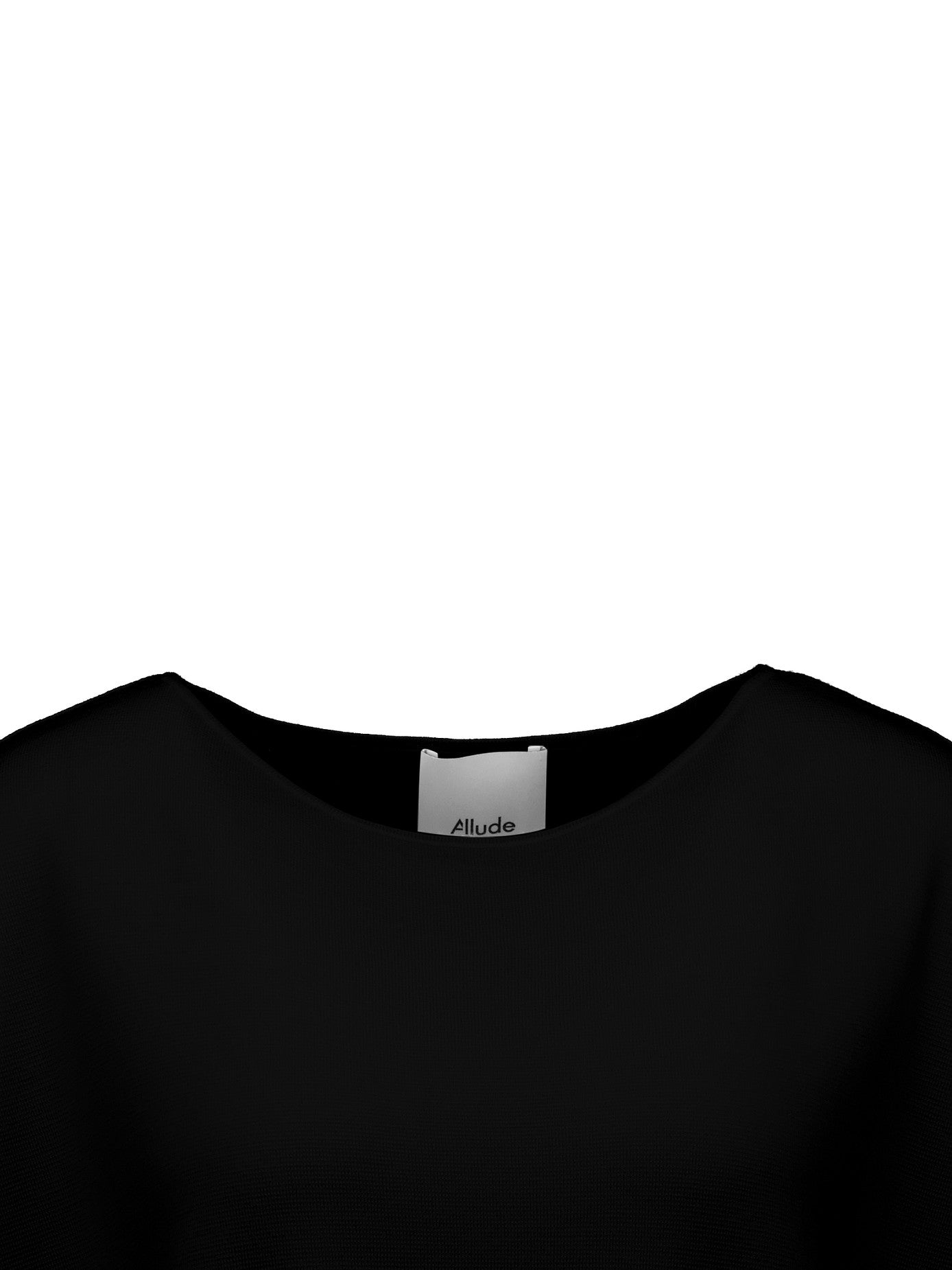 Boatneck wool top, black