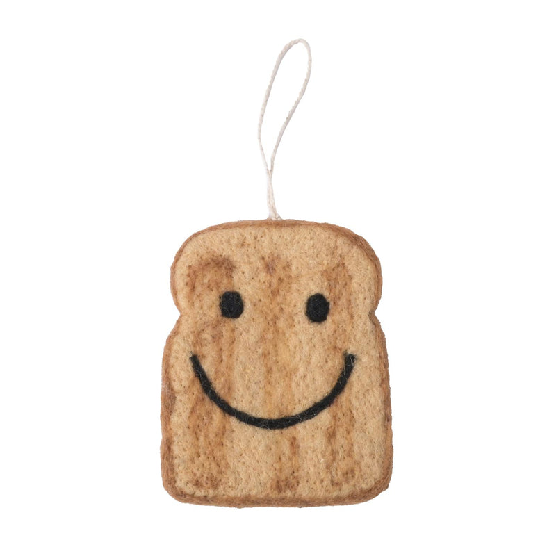 Toast woollen hanging ornament