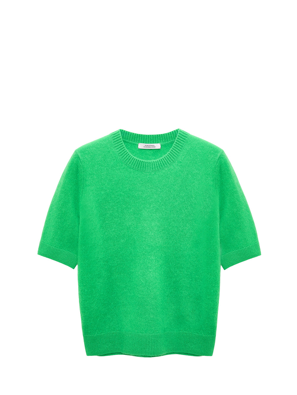 Fluffy statements short sleeve pullover, green