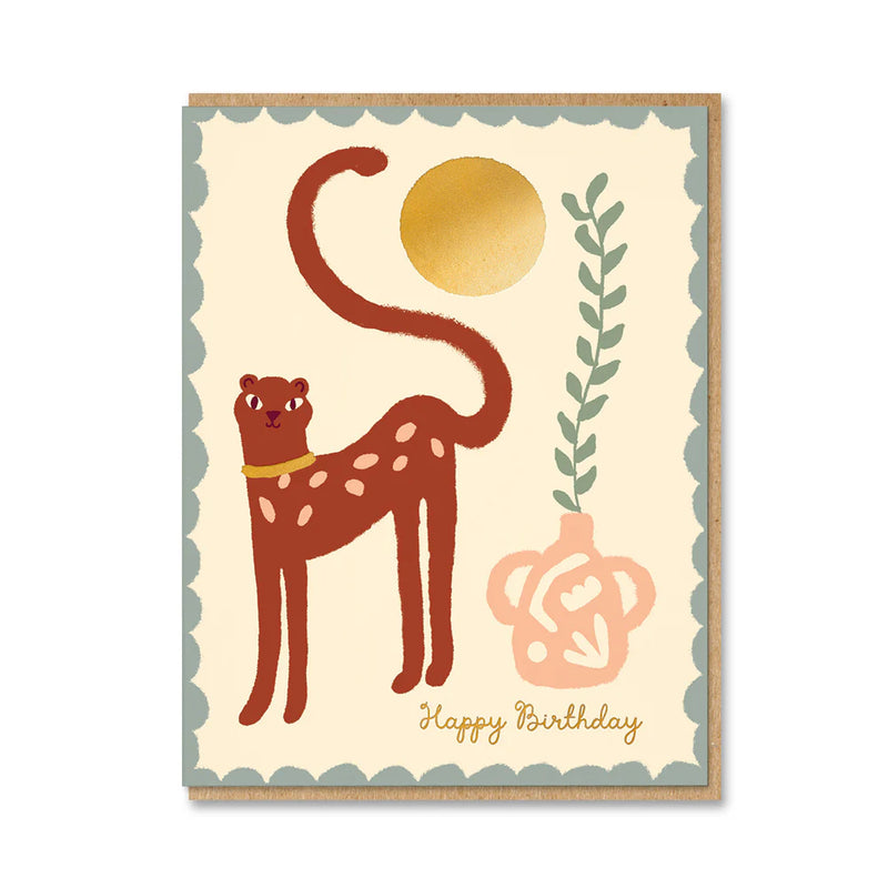 Lorena birthday cat birthday card