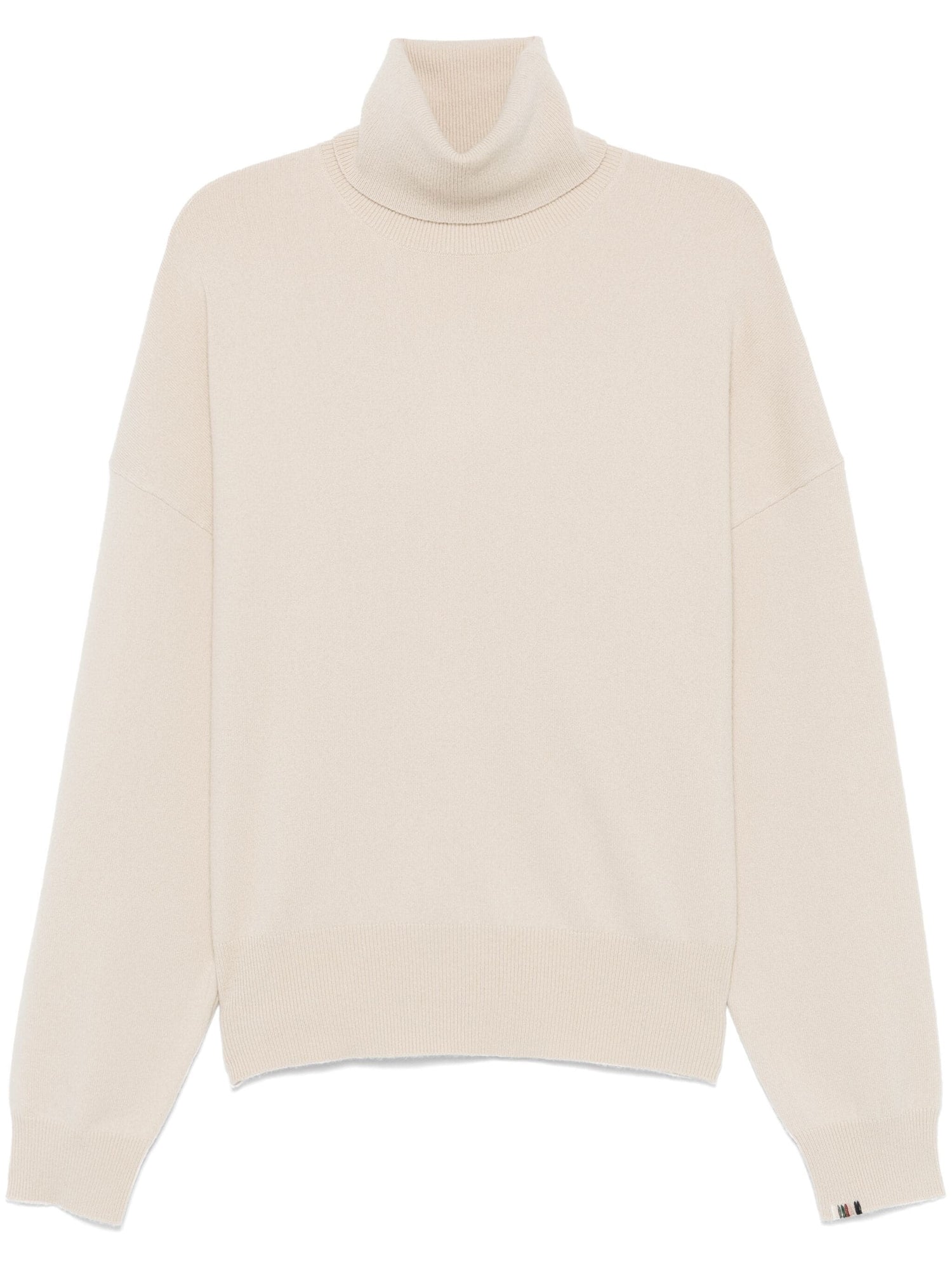 Relaxed turtleneck sweater n°204 jill, eggshell