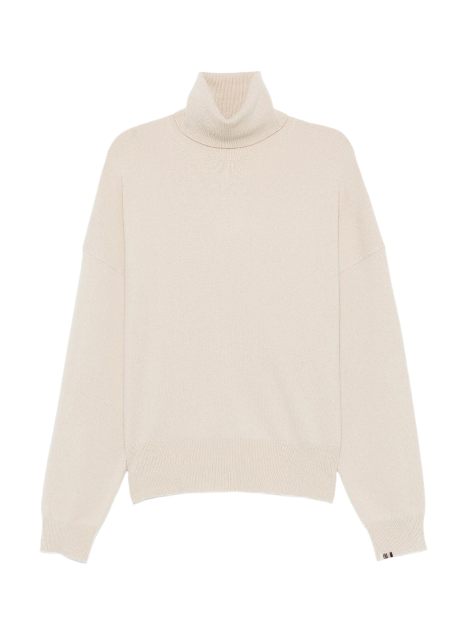 Relaxed turtleneck cashmere sweater n°204 jill, eggshell