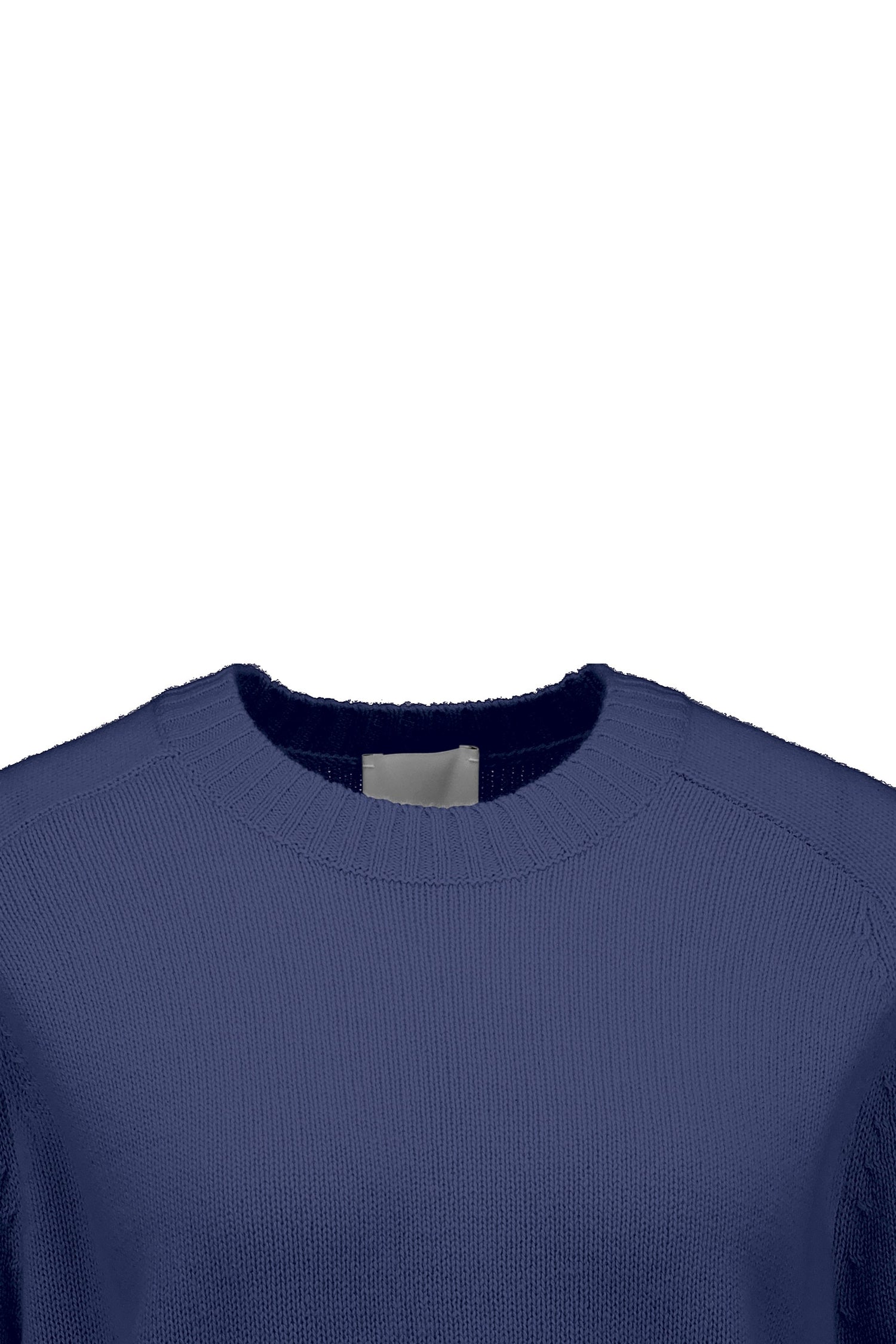 Cashmere short sleeve pullover, blue