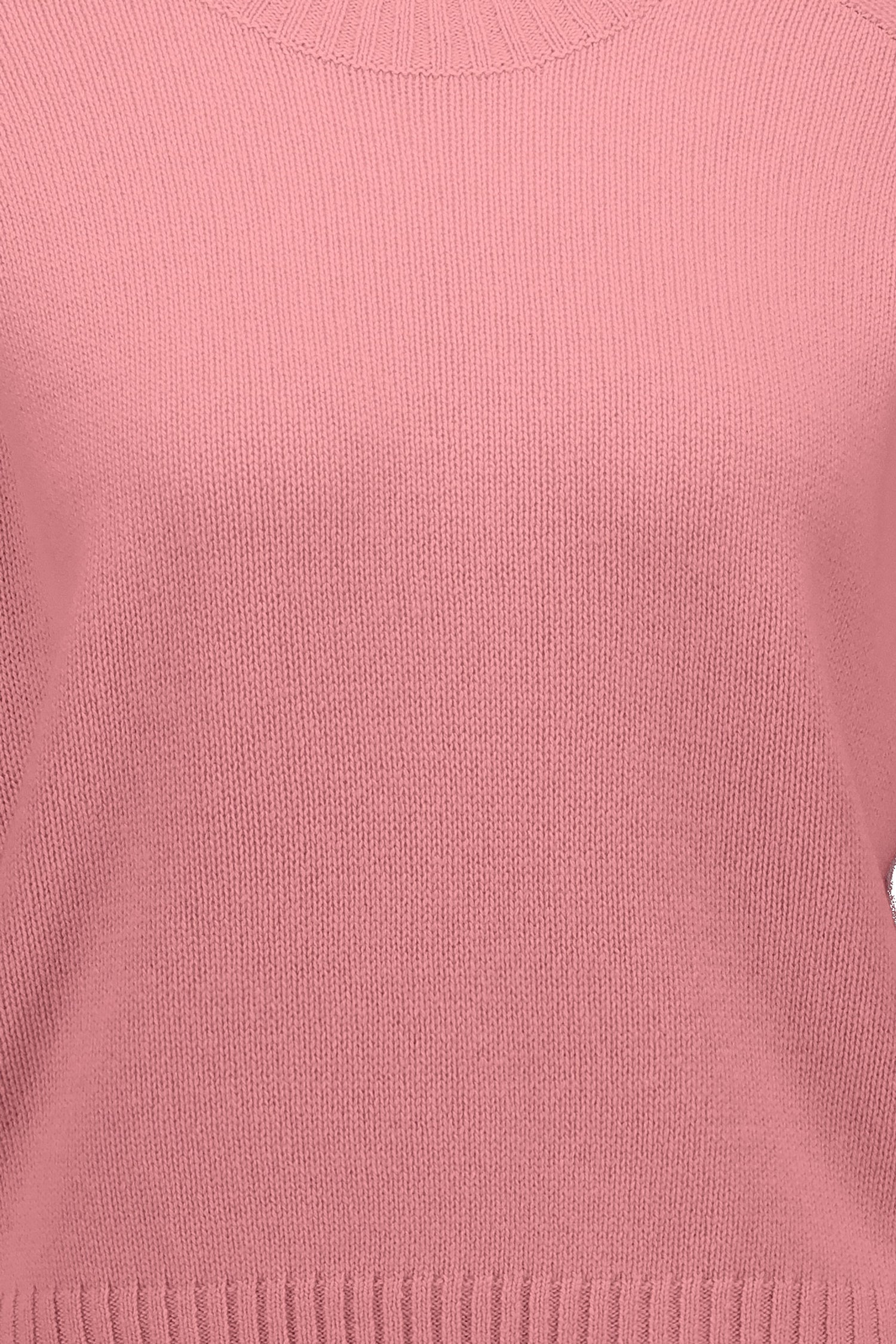 Cashmere short sleeve pullover, pink