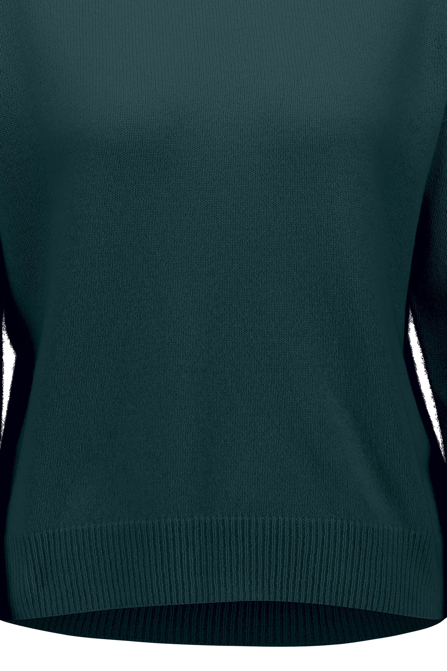 Boatneck cashmere sweater, petrol