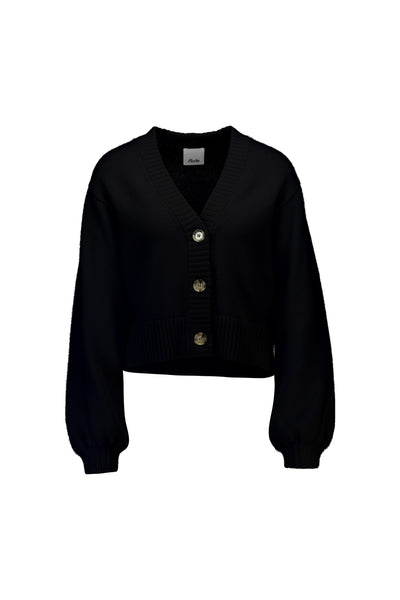 V-neck cardigan, black