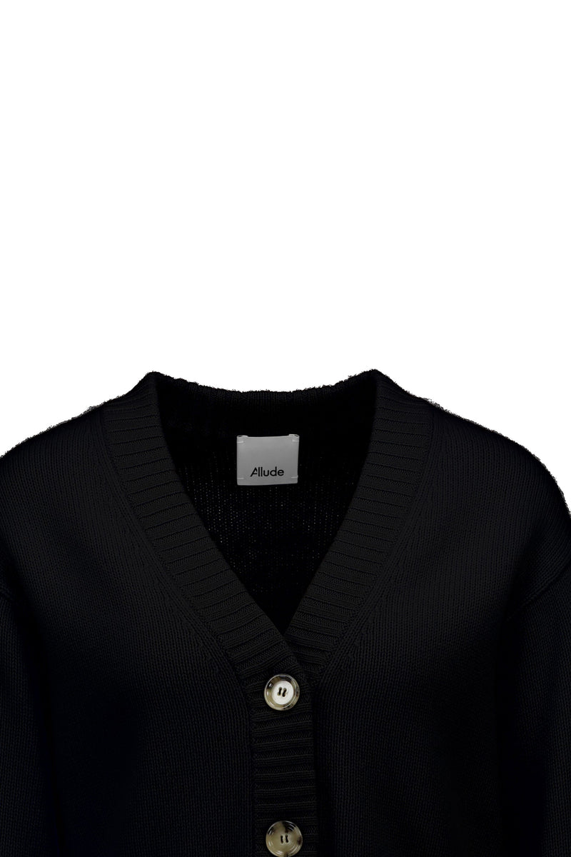 V-neck cardigan, black