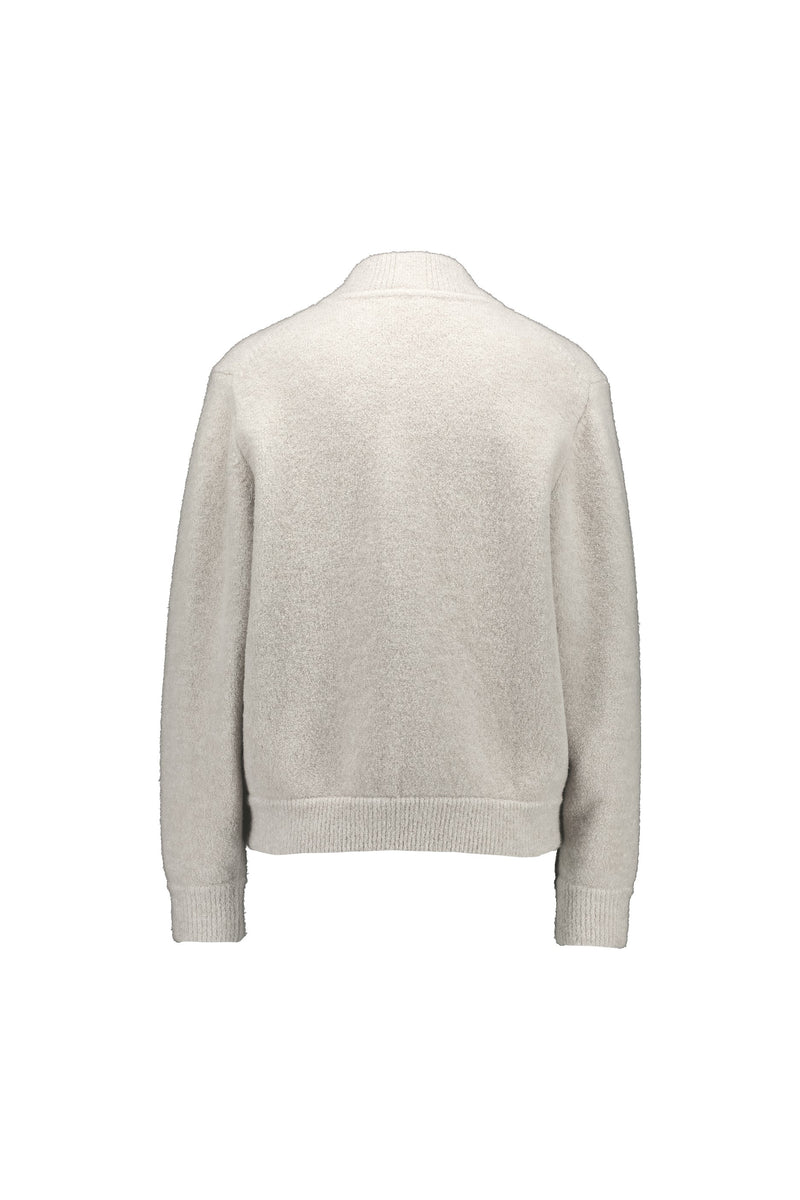 Knitted bomber, ivory