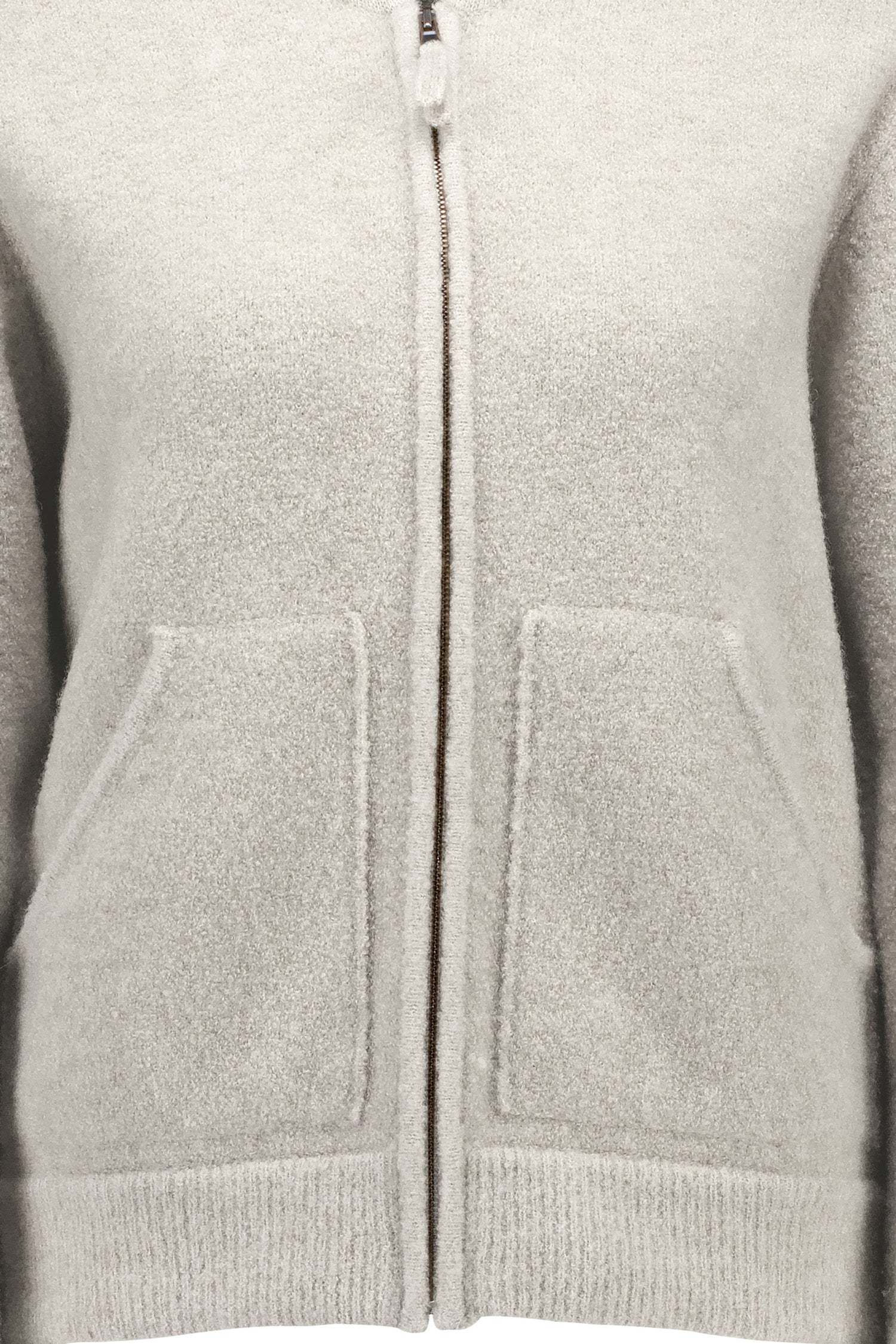 Knitted bomber, ivory
