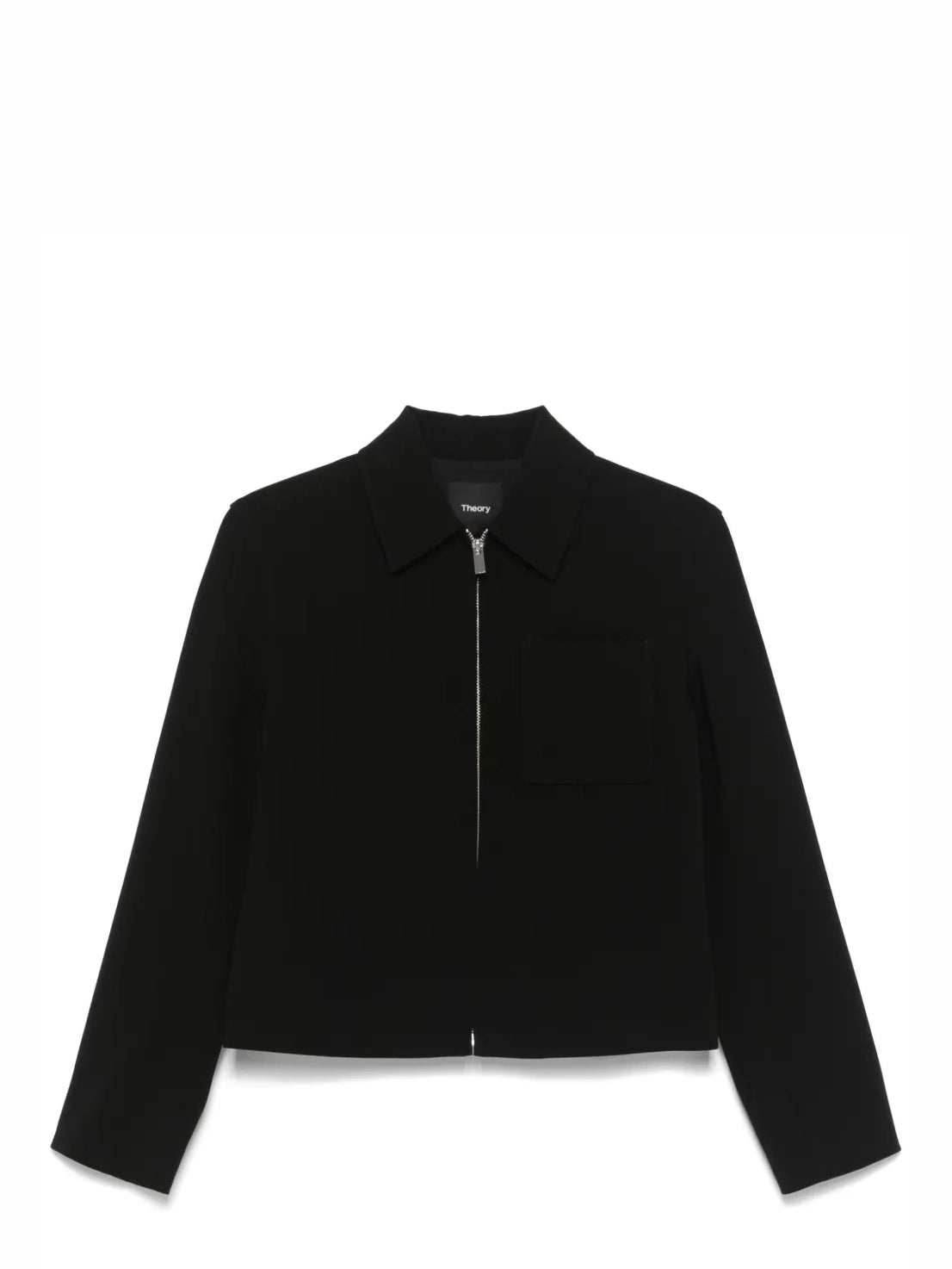 Relax zip jacket in Admiral Crepe, black