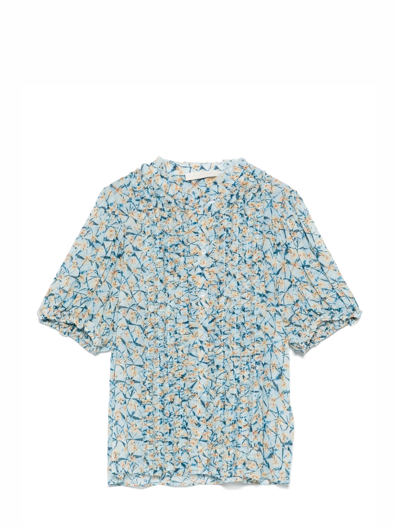 Adira Top, idalia mini floral shibori print