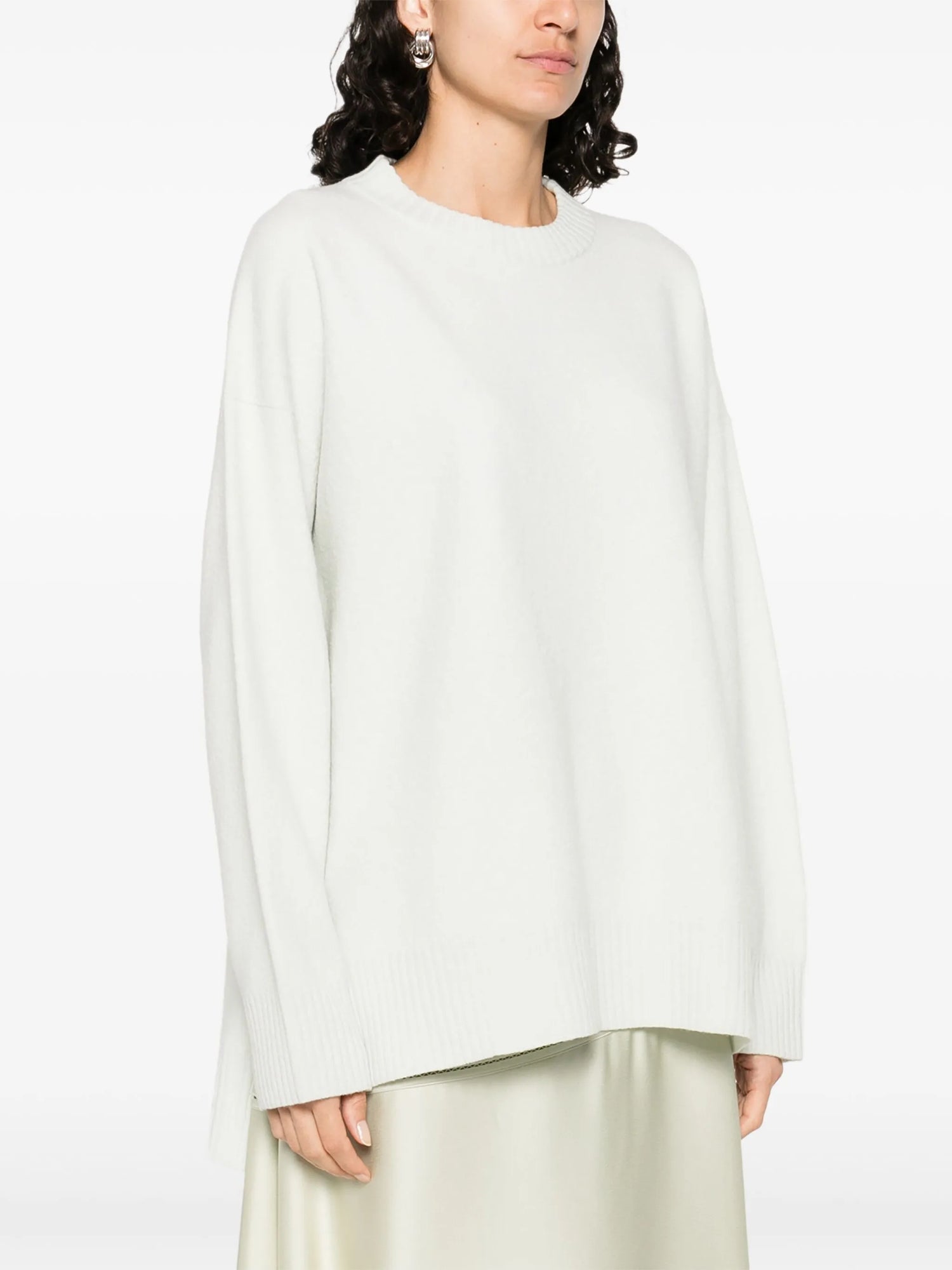 Round Neck Sweater, Mint Green