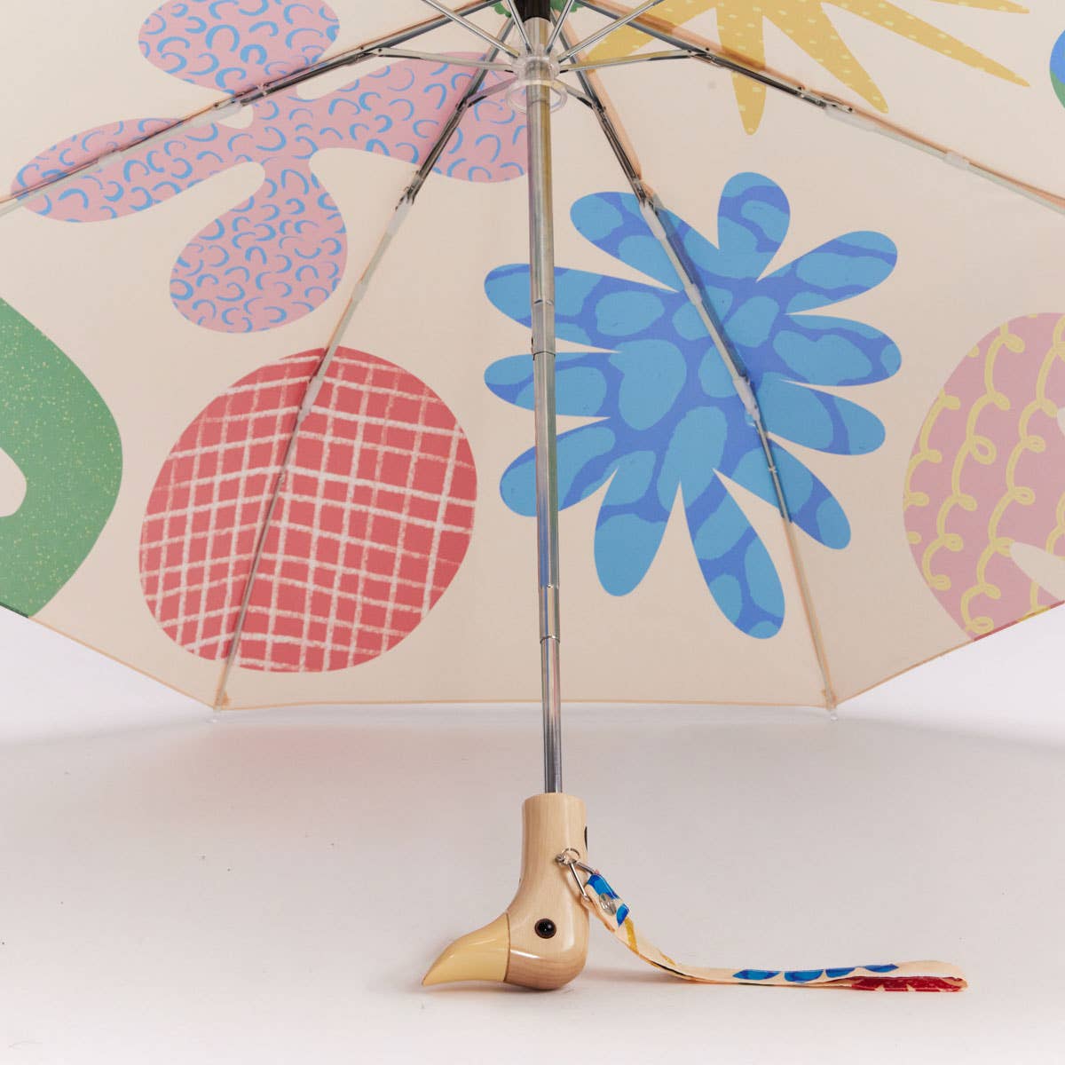 Deli print duck umbrella, multicoloured