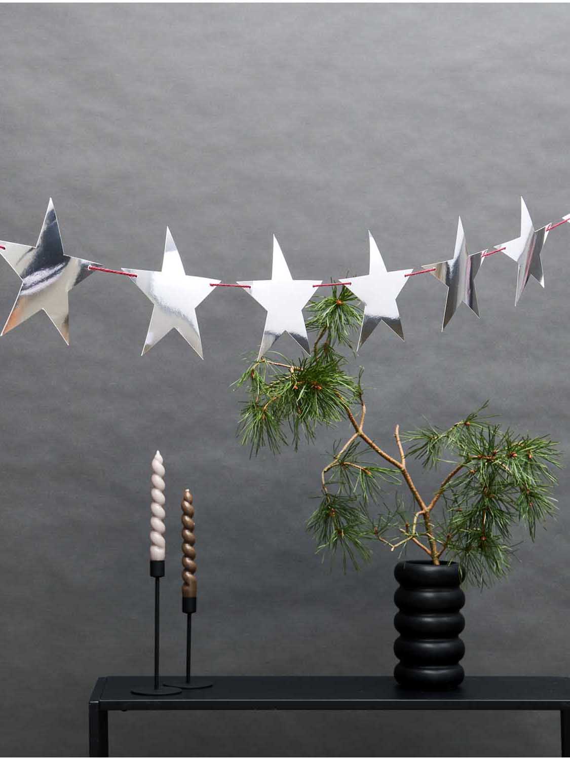 Garland stars, silver