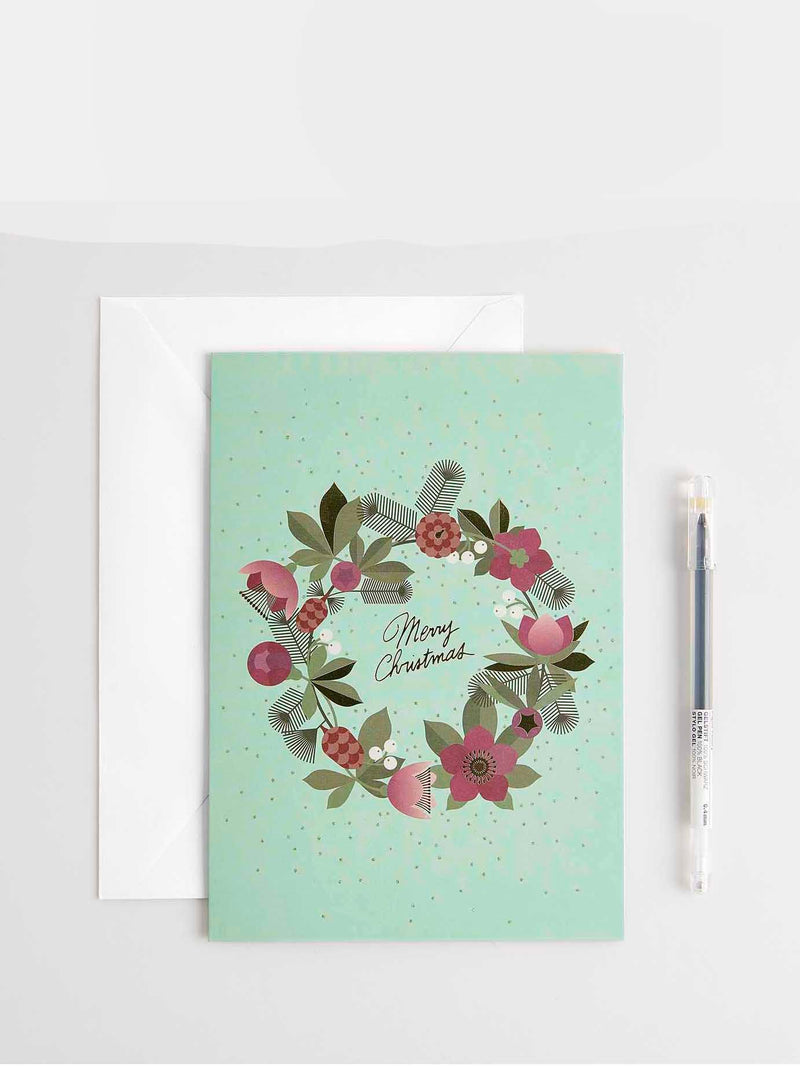 Christmas Card and envelope set (8 pcs)