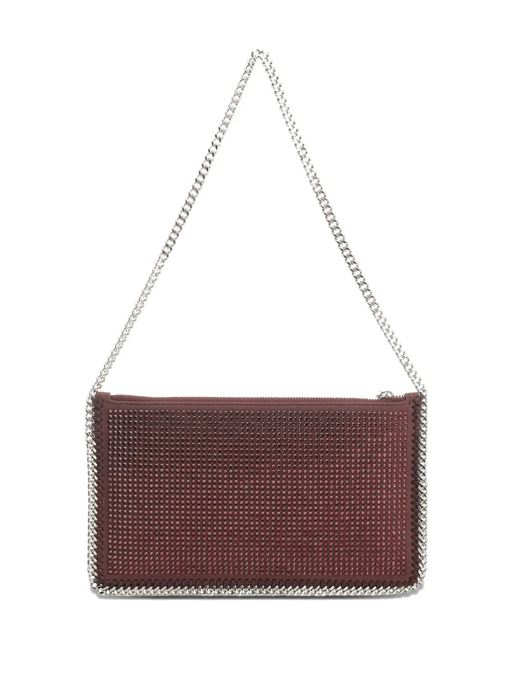 Falabella Pochette Crystal Hotfix, raisin