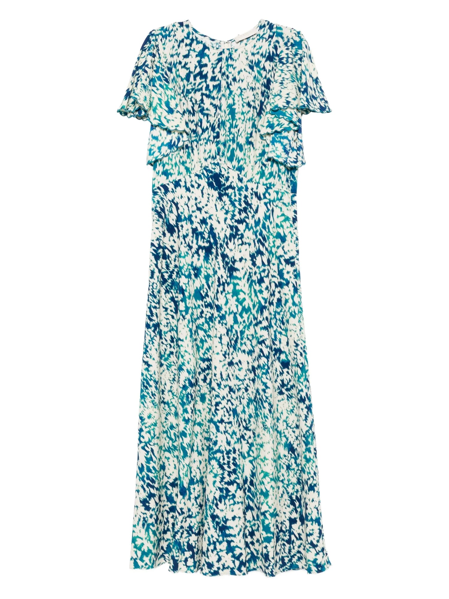 Blithe Flutter Sleeve Midi Dress, Atlantic