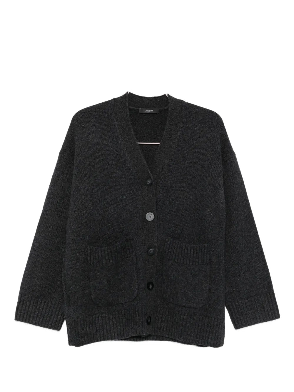 Luxe cashmere cardigan, dark grey