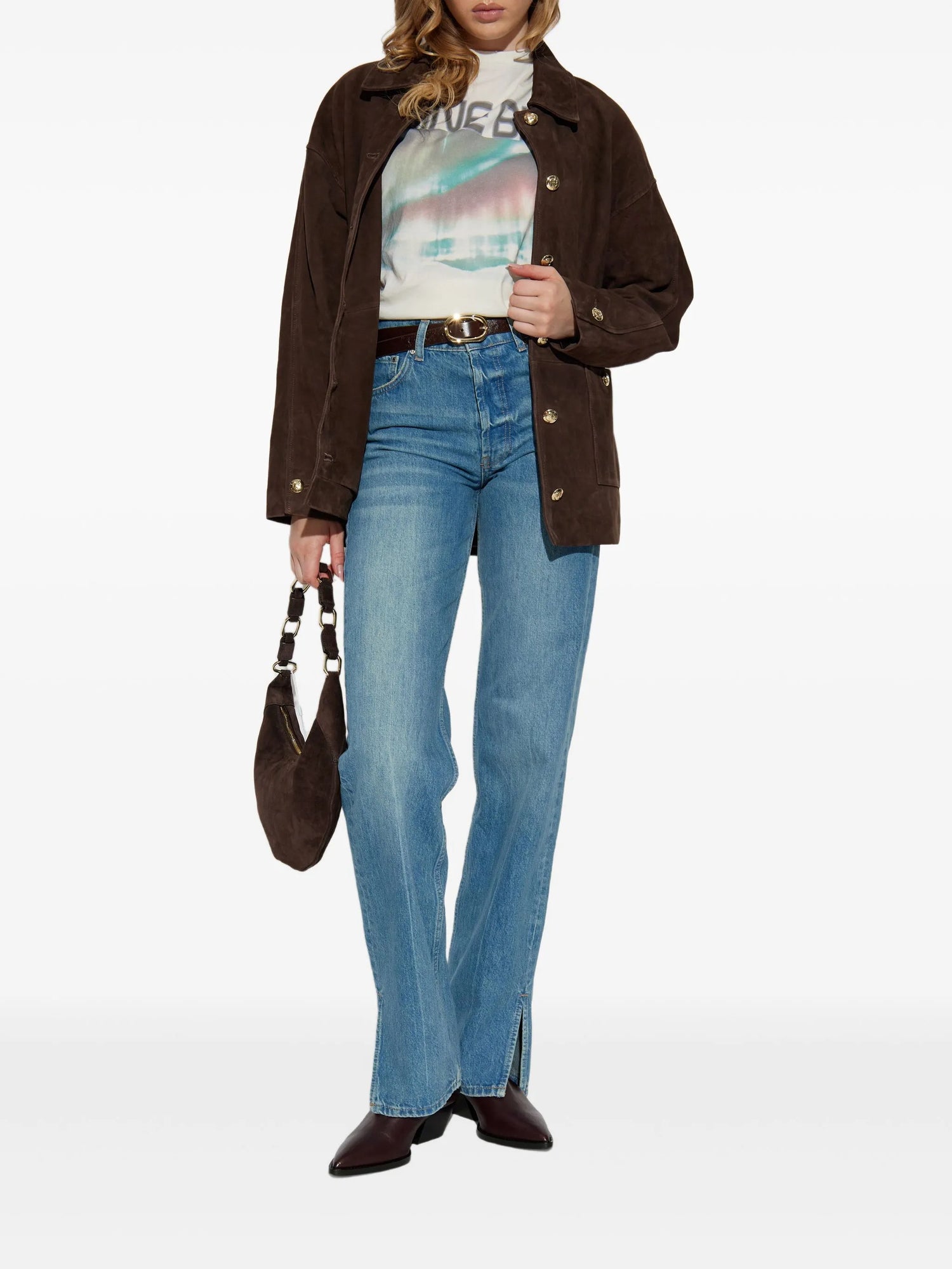 Cade Northern lights t-shirt, off-white